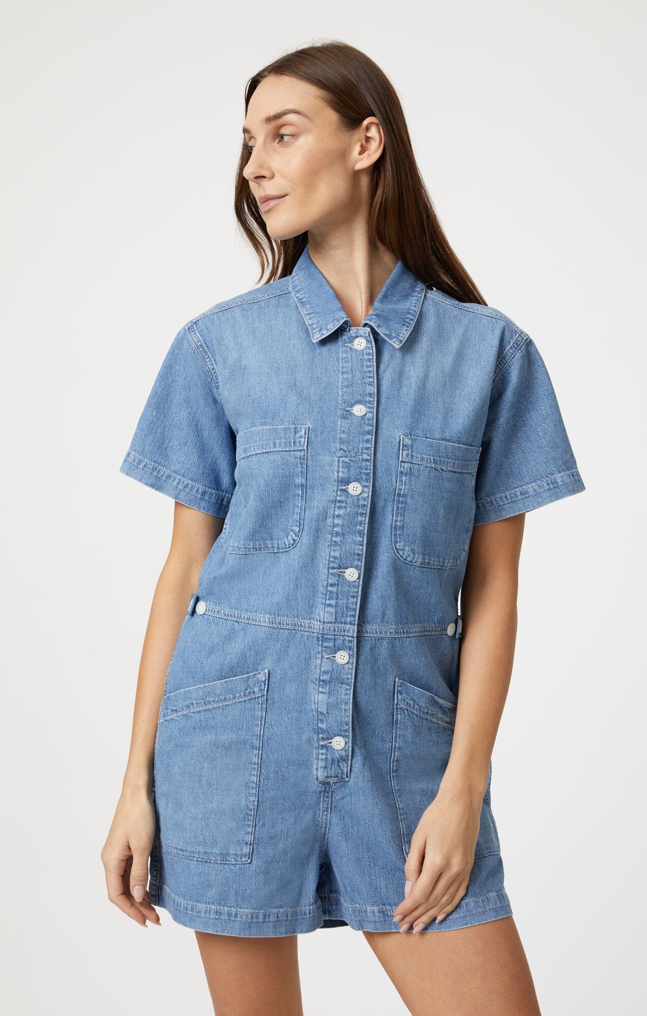 NOREEN ROMPER IN MID DENIM - Mavi Jeans