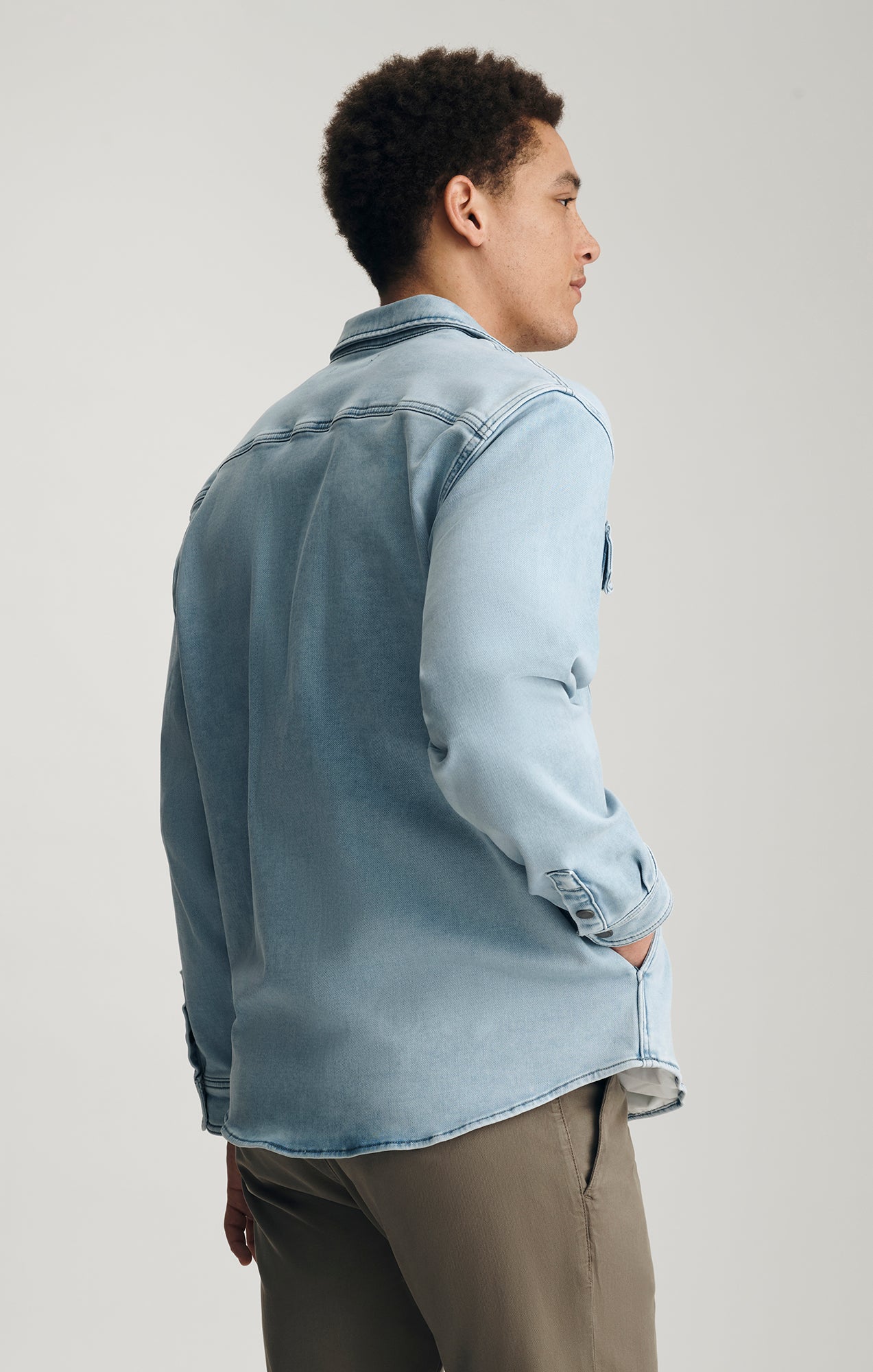 Mavi Men's Asher Denim Overshirt In Light Blue Explorer – Mavi Jeans