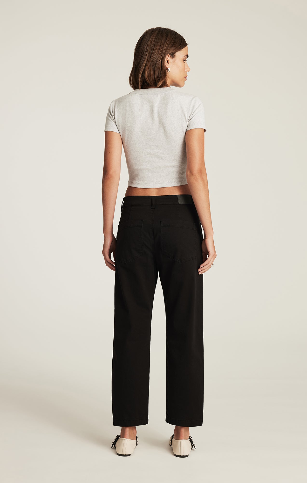 LAUREN STRAIGHT CHINO IN BLACK CASUAL TWILL - Mavi Jeans