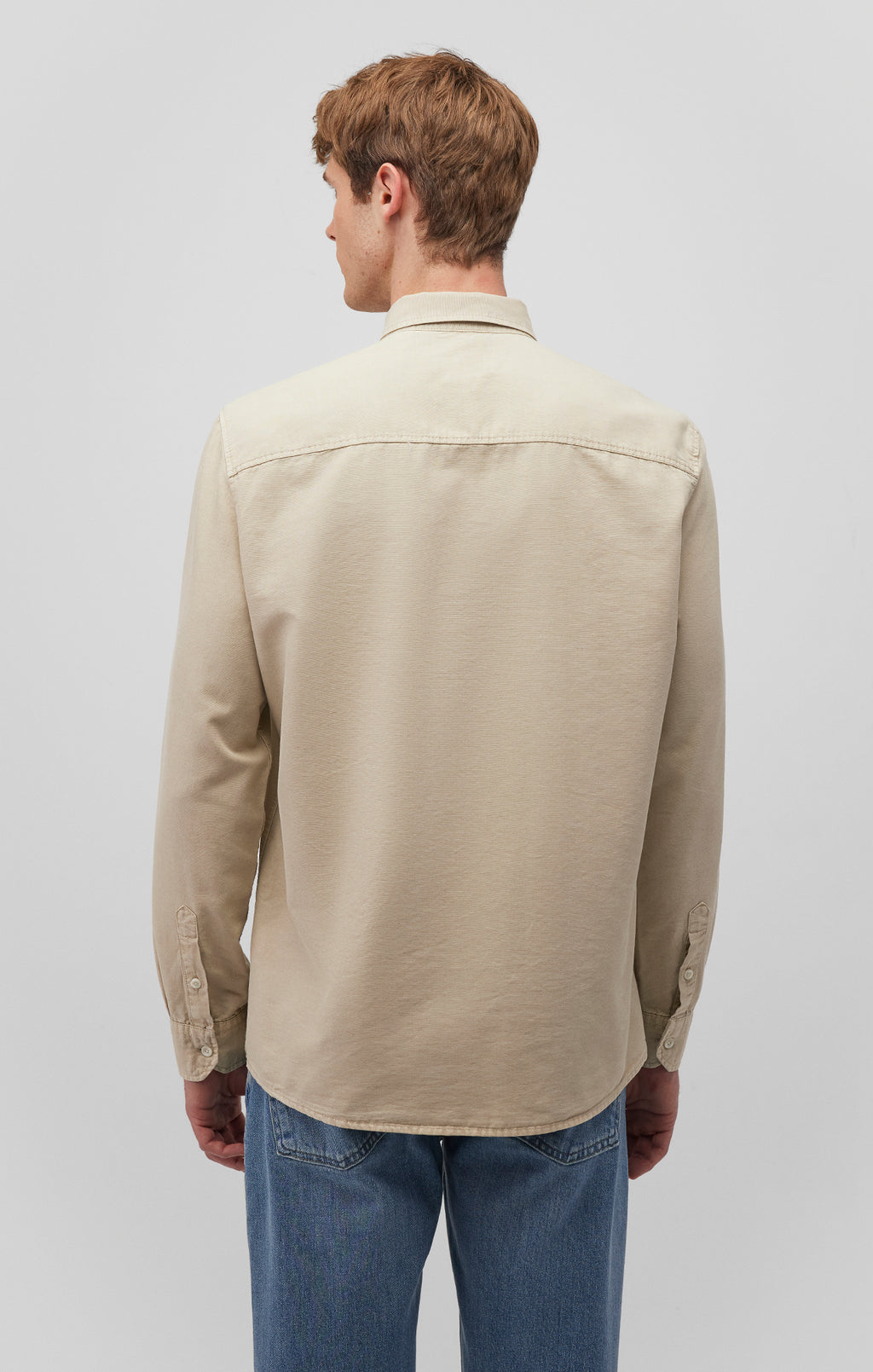ONE POCKET BUTTON-UP SHIRT IN PELICAN - Mavi Jeans