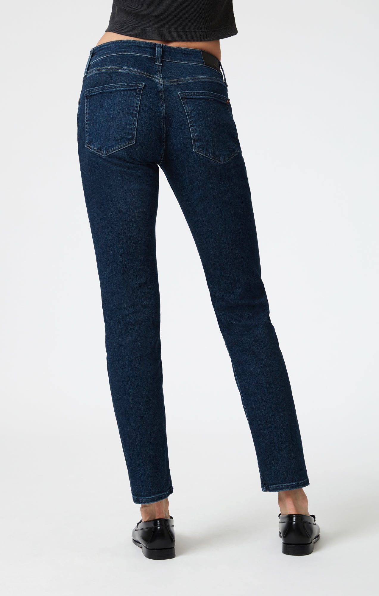 MIRELLA STRAIGHT LEG IN DARK BRUSHED FLEX BLUE - Mavi Jeans