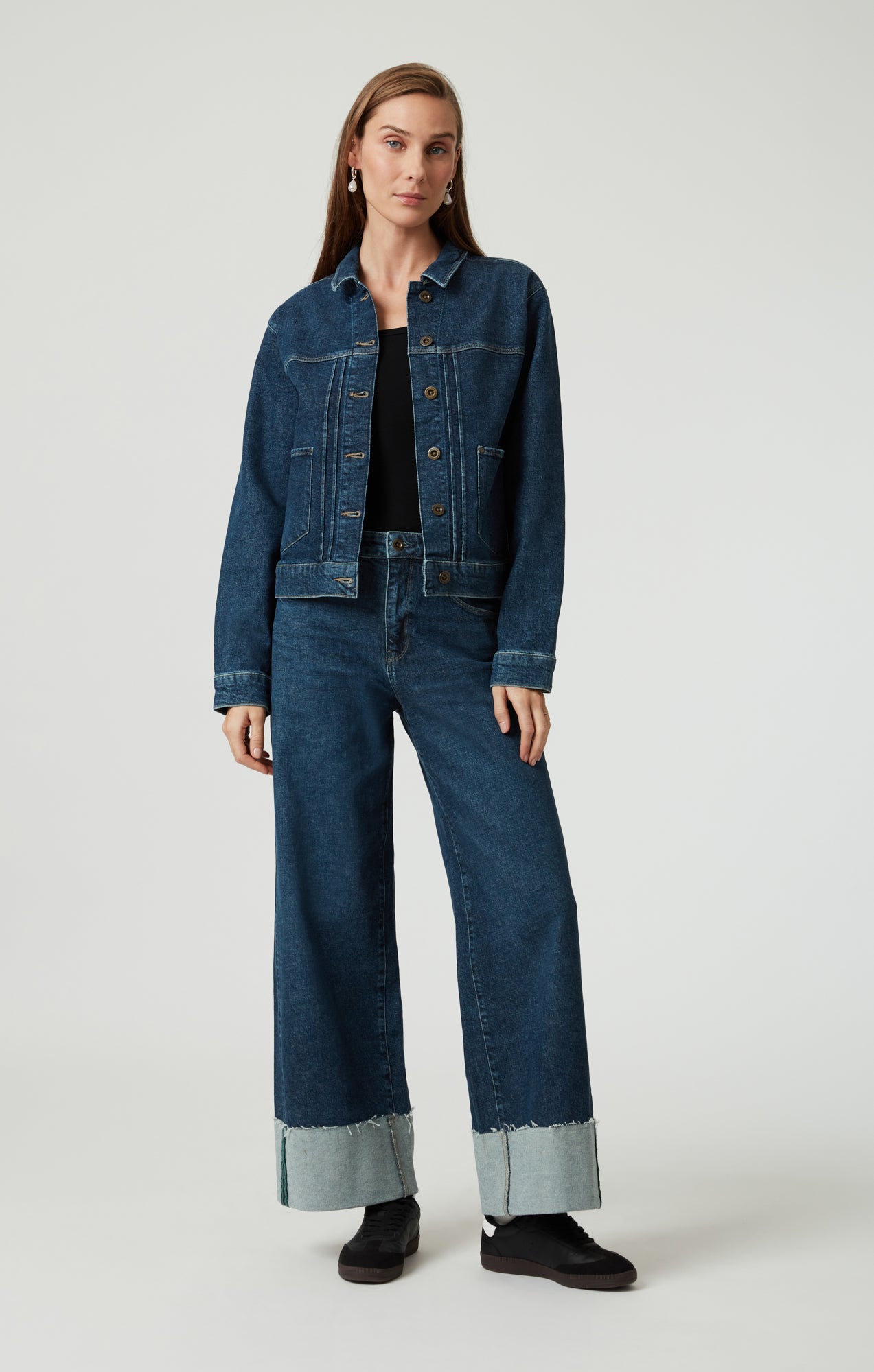 LAUREL DENIM JACKET IN DARK BLUE DENIM - Mavi Jeans