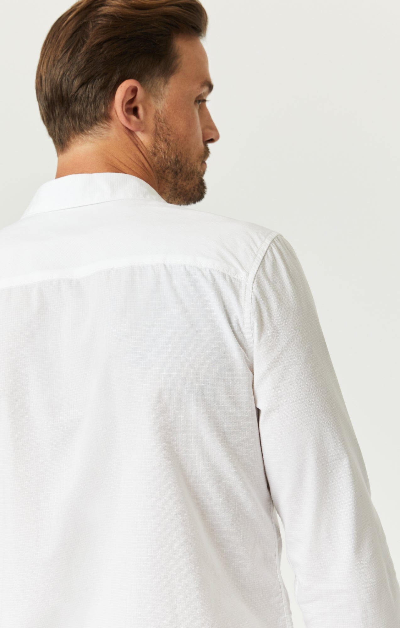 BUTTON-UP LONG SLEEVE SHIRT IN WHITE - Mavi Jeans