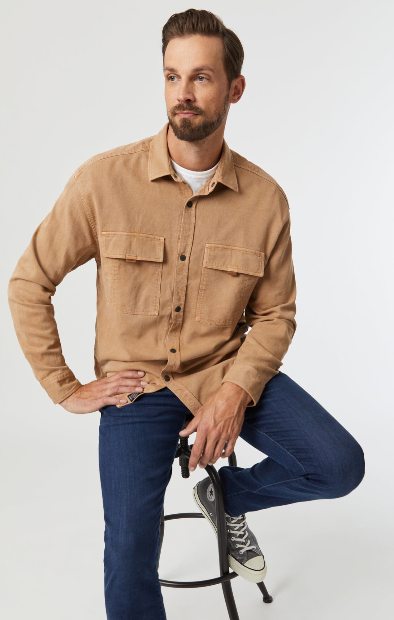 JAMES SKINNY IN DARK BLUE SUPERMOVE - Mavi Jeans