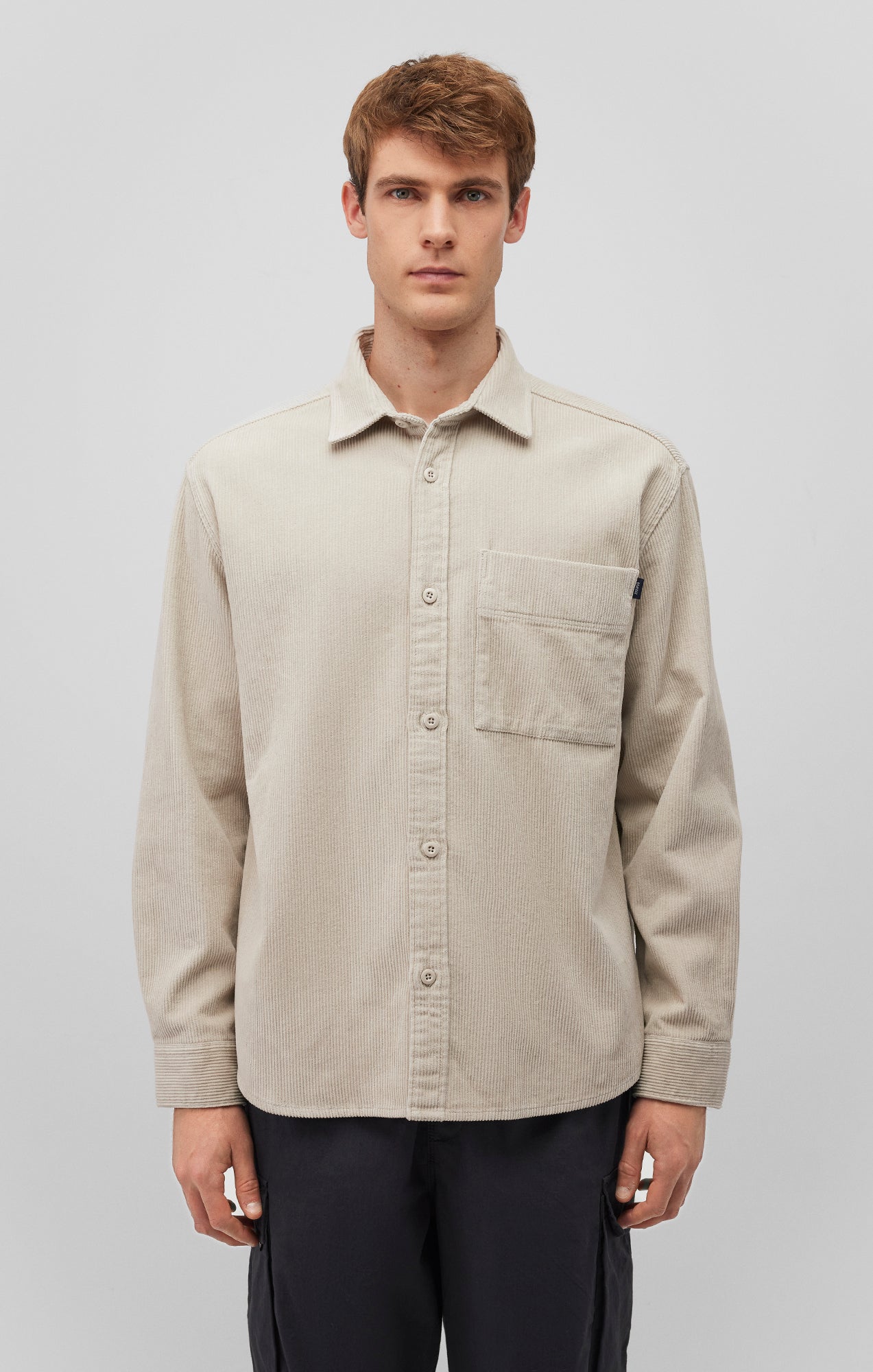 CORDUROY BUTTON-UP SHIRT IN MOONSTRUCK - Mavi Jeans