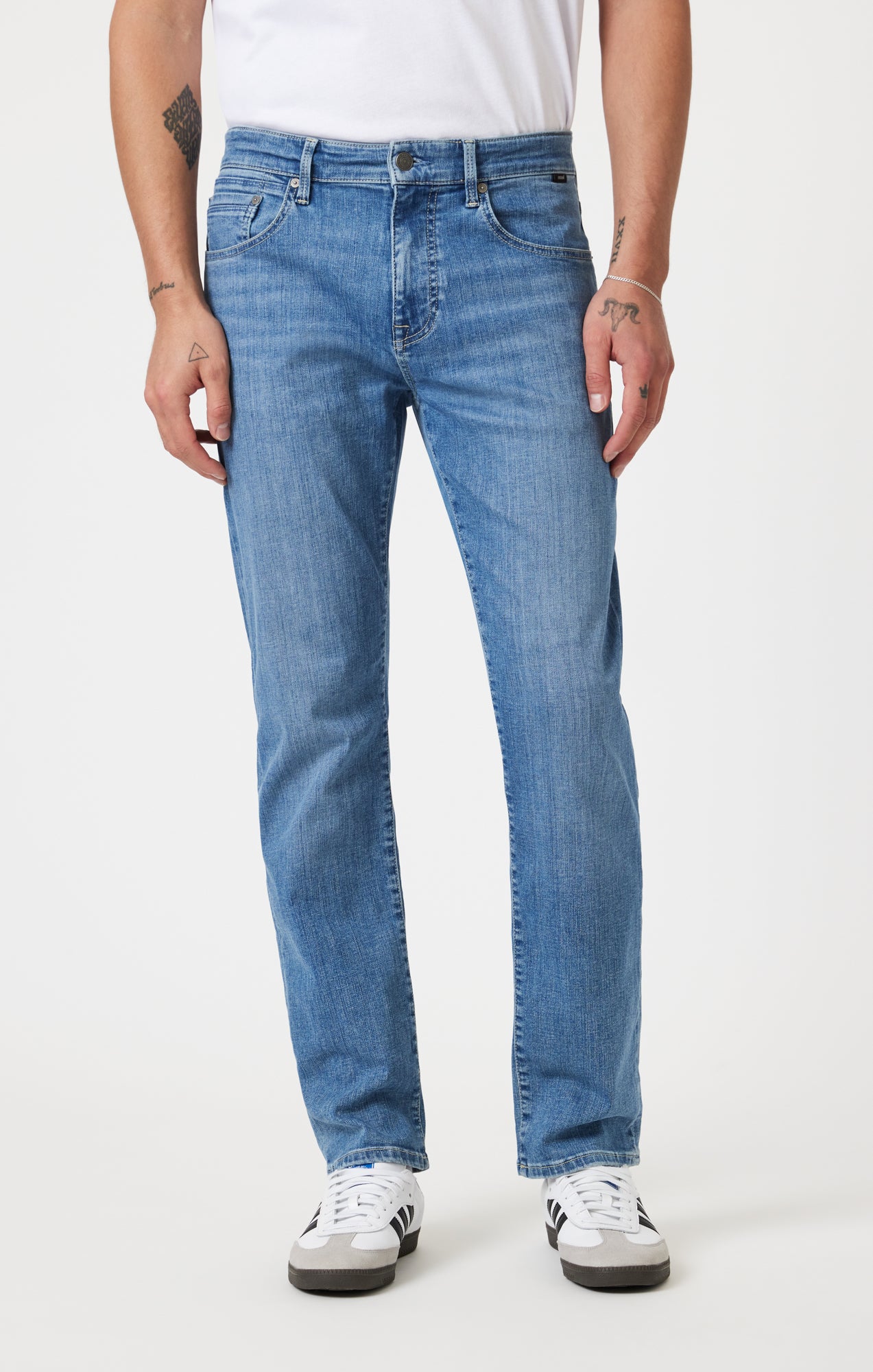 ZACH STRAIGHT LEG IN OCEAN BRUSHED ORGANIC VINTAGE - Mavi Jeans