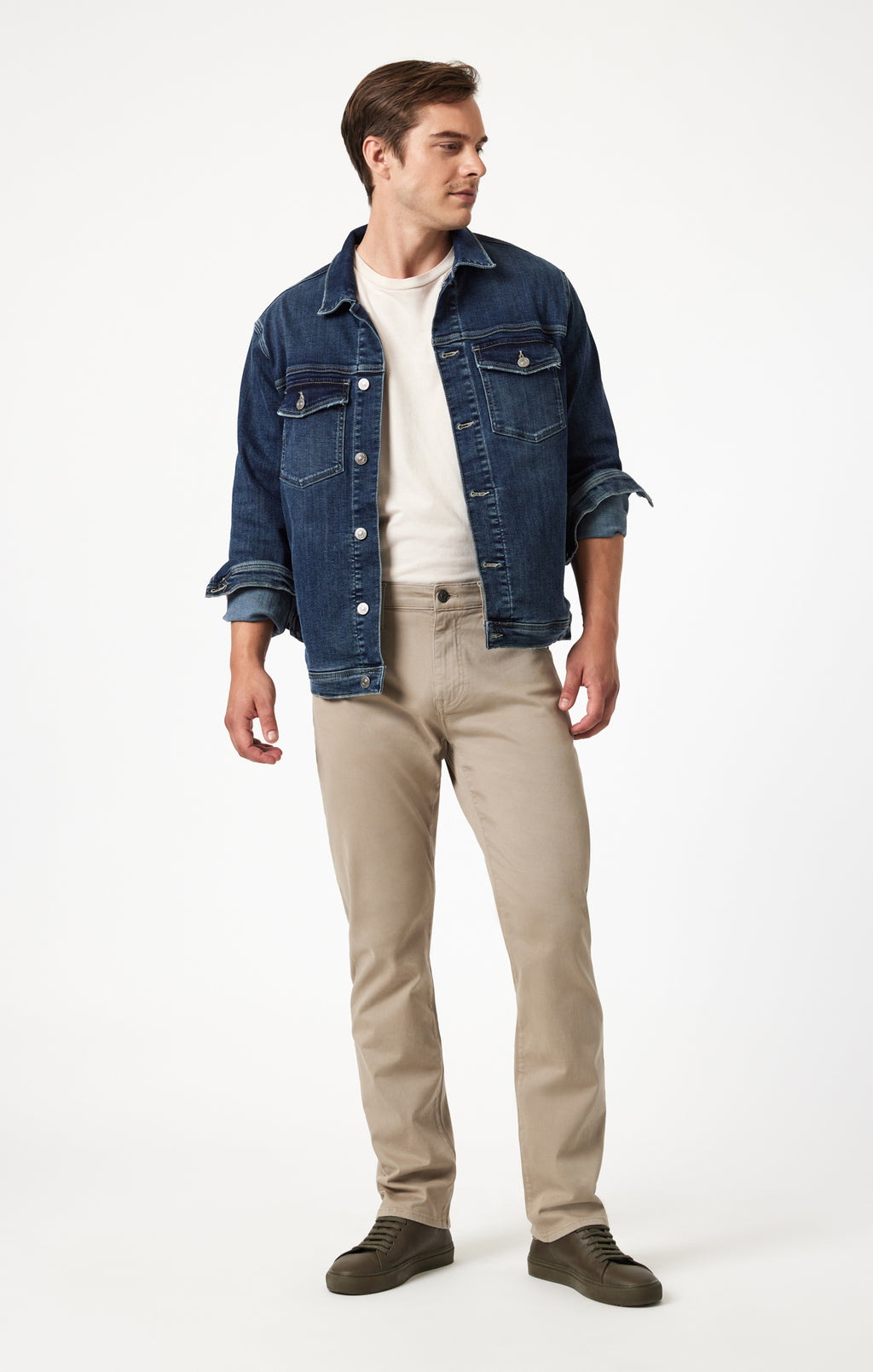 ZACH STRAIGHT LEG IN SAND CASUAL TWILL - Mavi Jeans