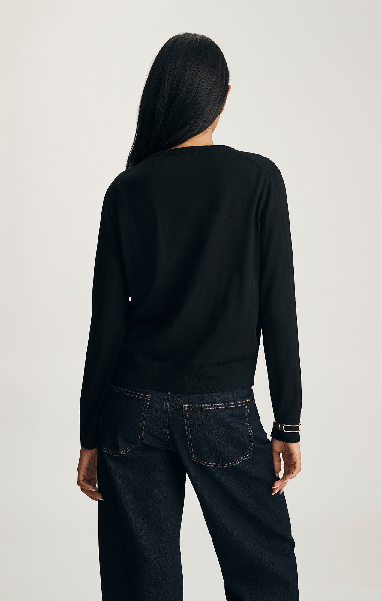 EDITION WOOL CARDIGAN IN BLACK
