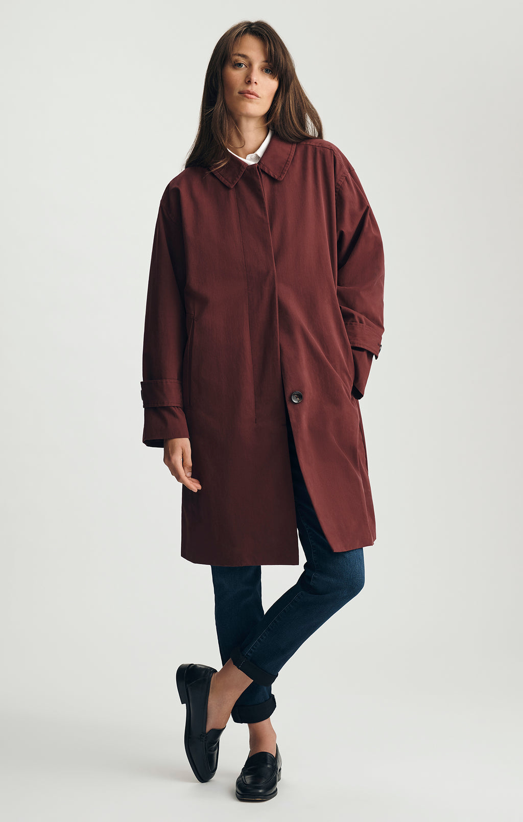 OVERSIZED TRENCH COAT IN PORT ROYALE - Mavi Jeans