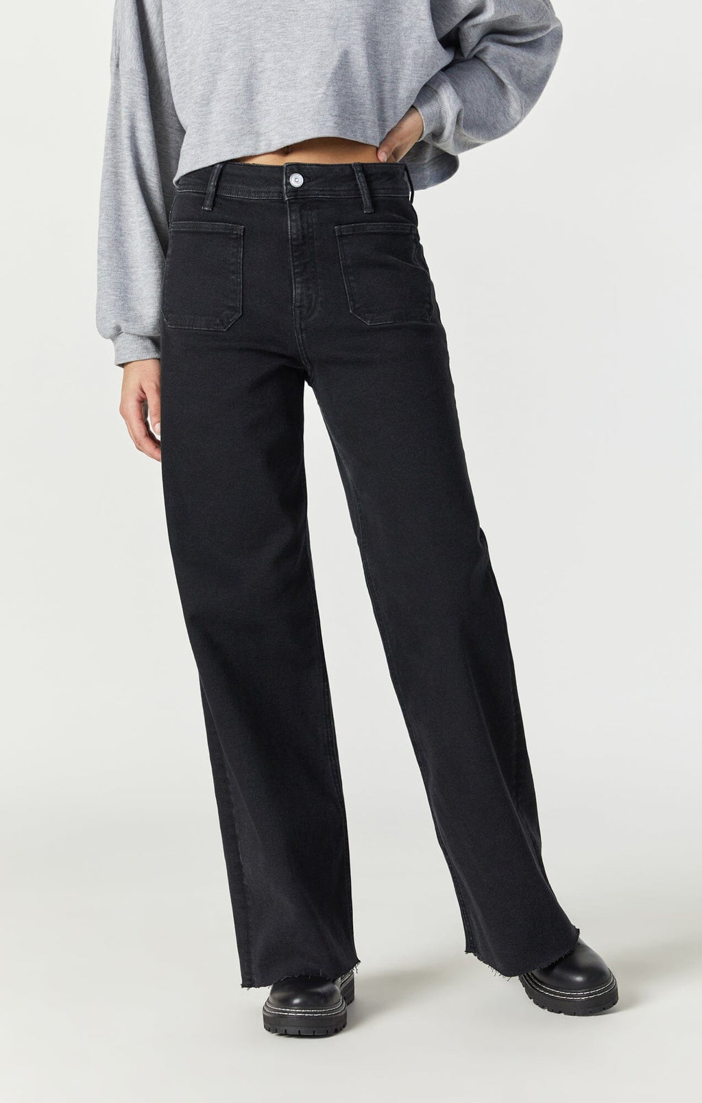 PALOMA MARINE WIDE LEG IN DEEP SMOKE FLEX BLUE - Mavi Jeans