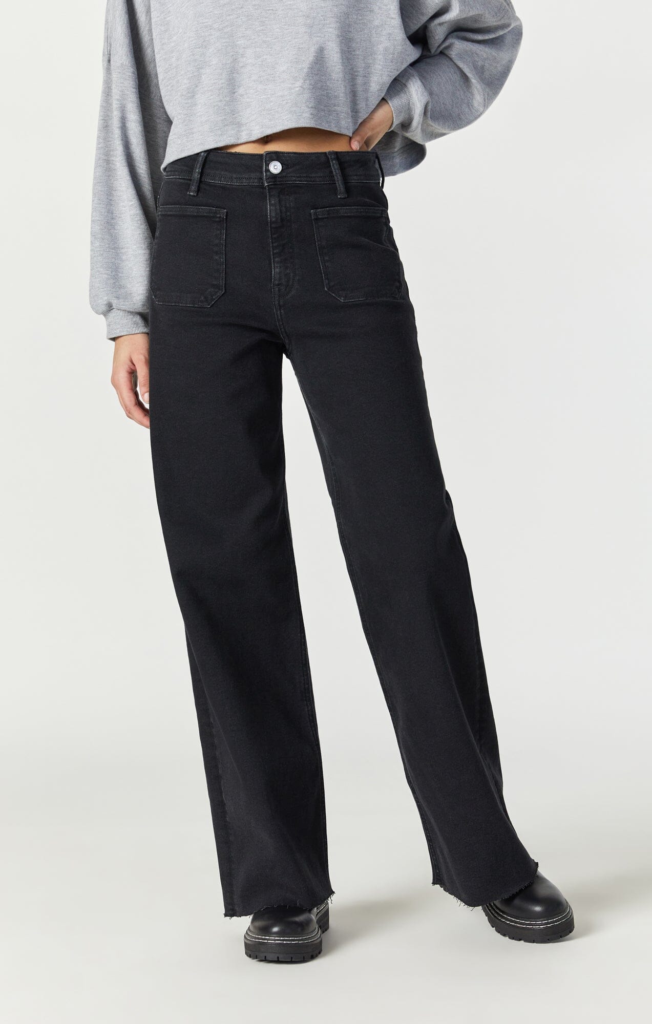PALOMA MARINE WIDE LEG IN DEEP SMOKE FLEX BLUE - Mavi Jeans