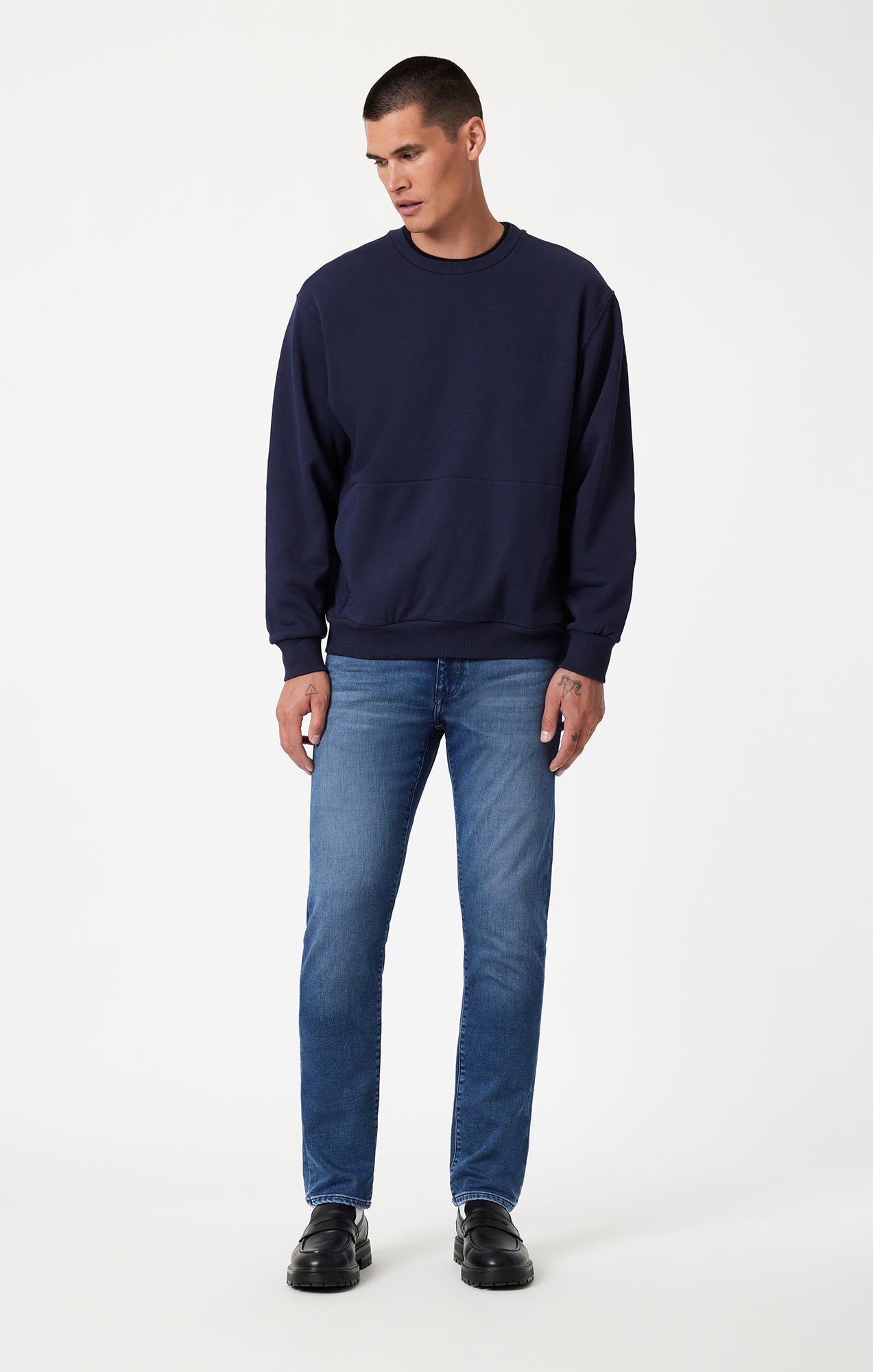 ZACH STRAIGHT LEG IN MID TONAL ATHLETIC - Mavi Jeans