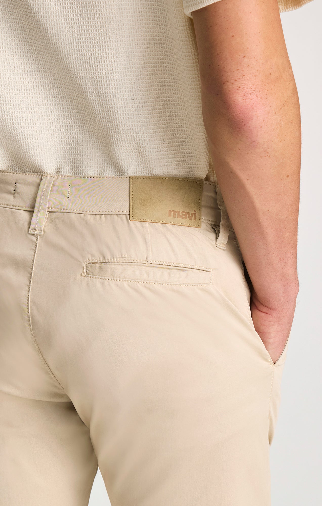 MILTON SLIM STRAIGHT CHINO IN LINEN CITY SMART