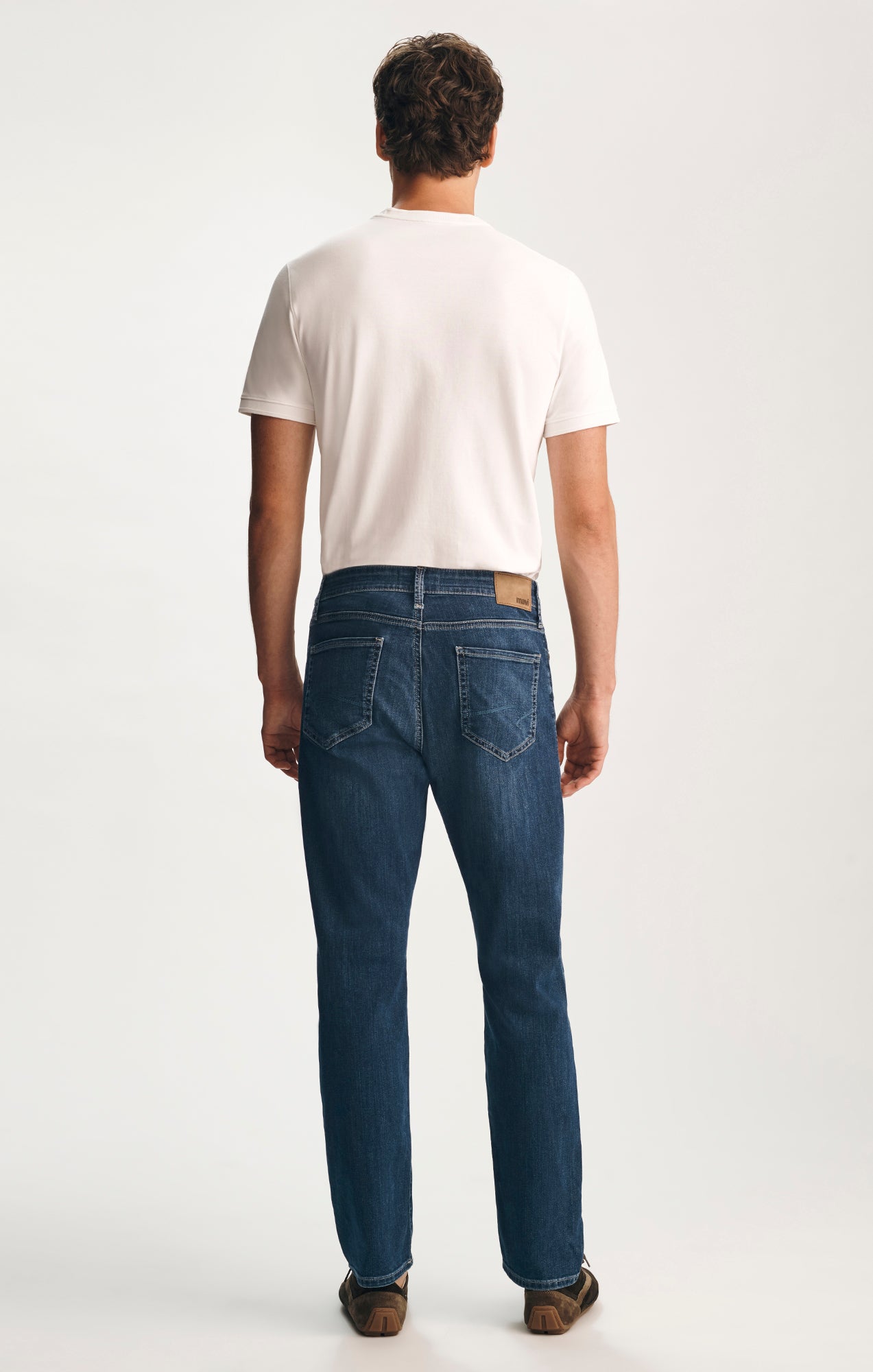 ZACH STRAIGHT LEG IN MID BRUSHED NASHVILLE - Mavi Jeans