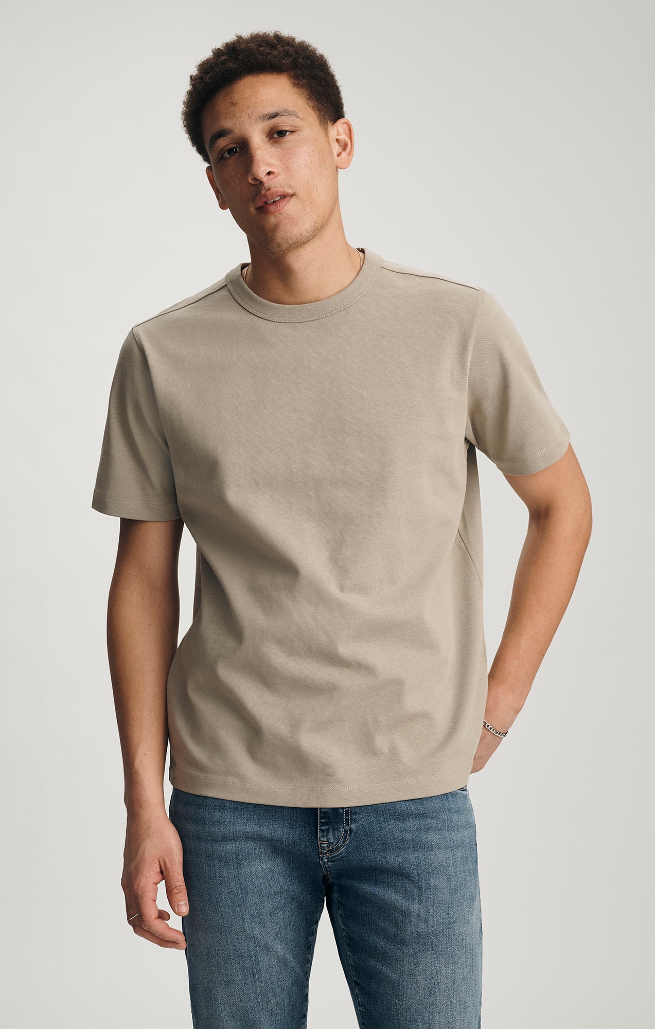 HERITAGE CREW NECK T-SHIRT IN SENECA ROCK - Mavi Jeans