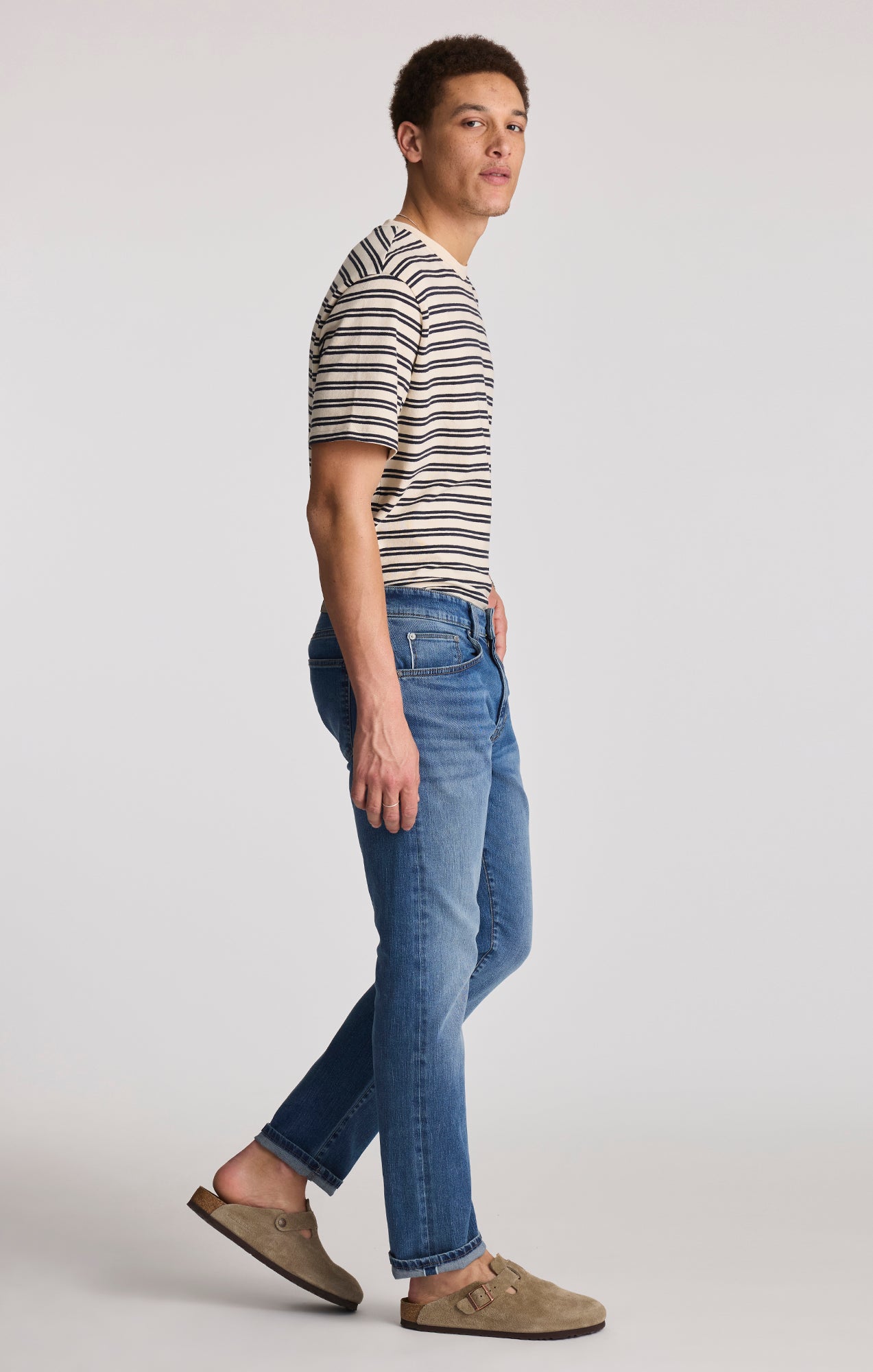 MARCUS SLIM STRAIGHT LEG IN MID VINTAGE SELVEDGE - Mavi Jeans