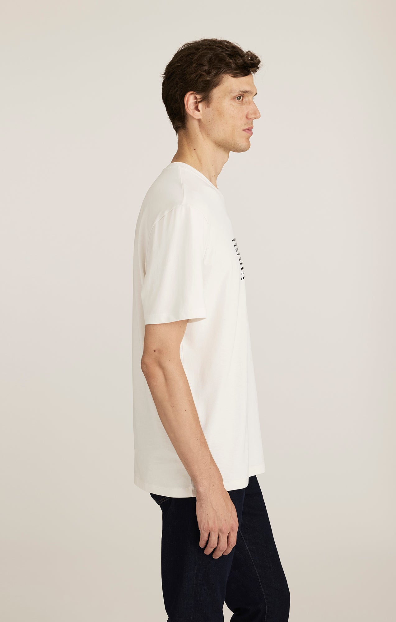 MAVI LOGO T-SHIRT IN ANTIQUE WHITE - Mavi Jeans