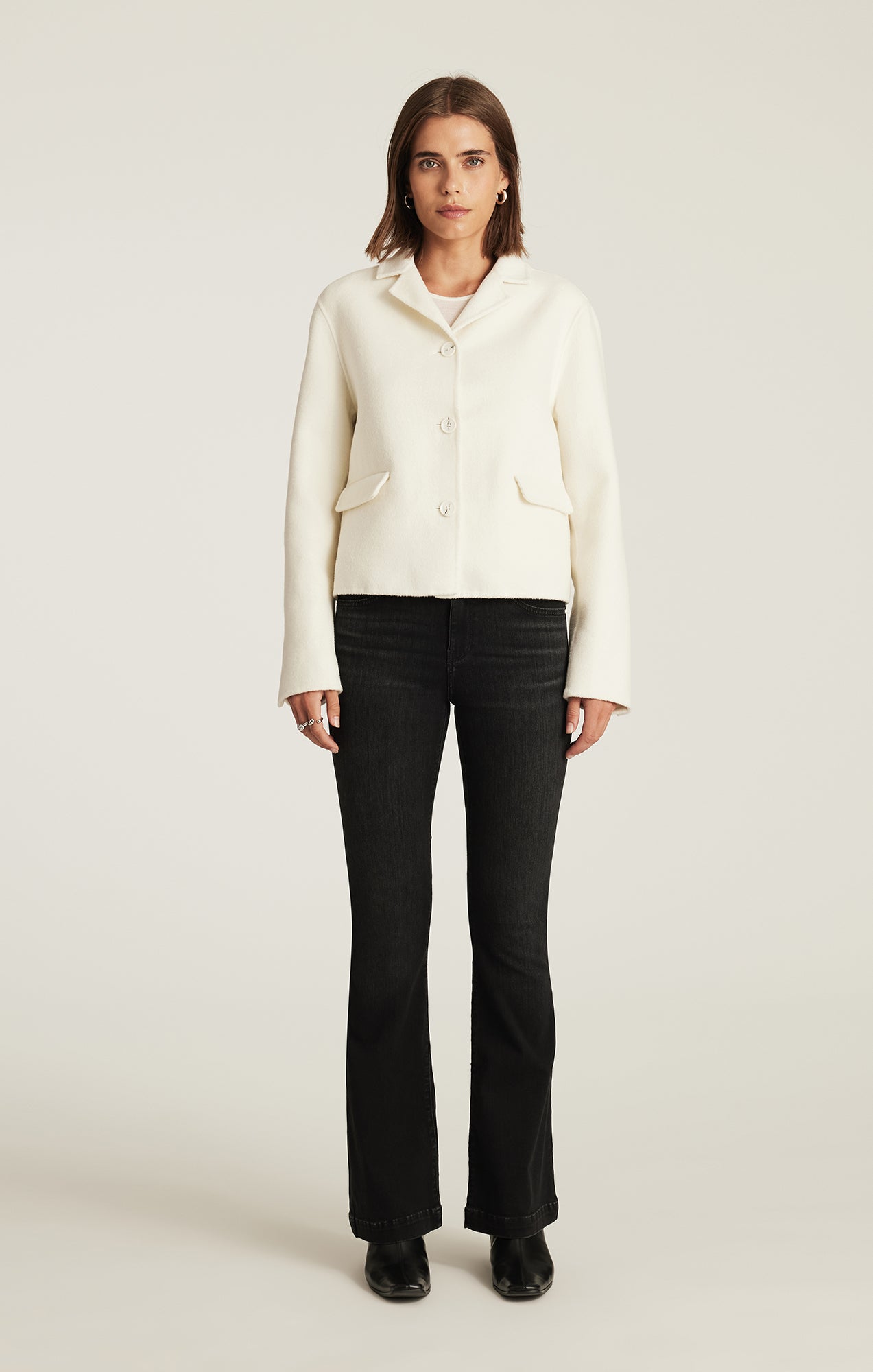EDITION STRUCTURED JACKET IN COCONUT MILK - Mavi Jeans