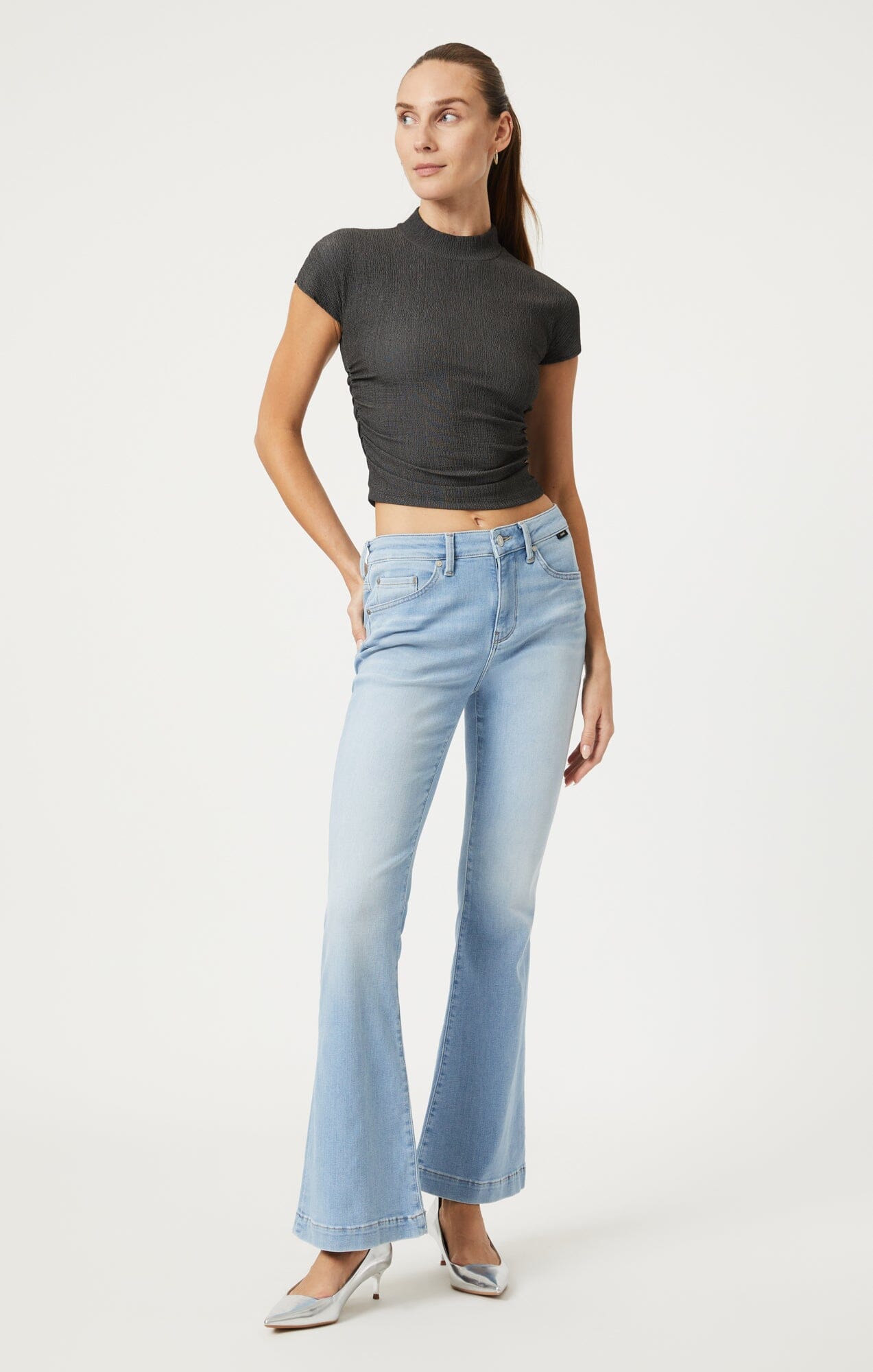 SYDNEY FLARE IN BLEACH FEATHER BLUE - Mavi Jeans