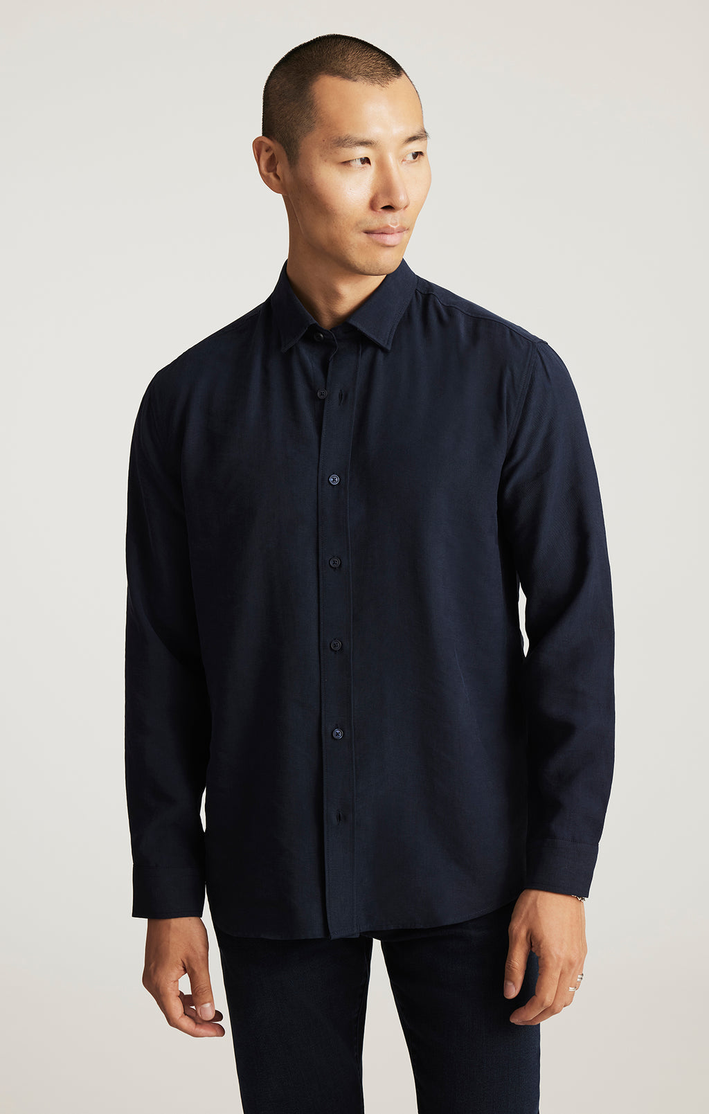 EDITION LONG SLEEVE BUTTON-UP SHIRT IN TOTAL ECLIPSE - Mavi Jeans
