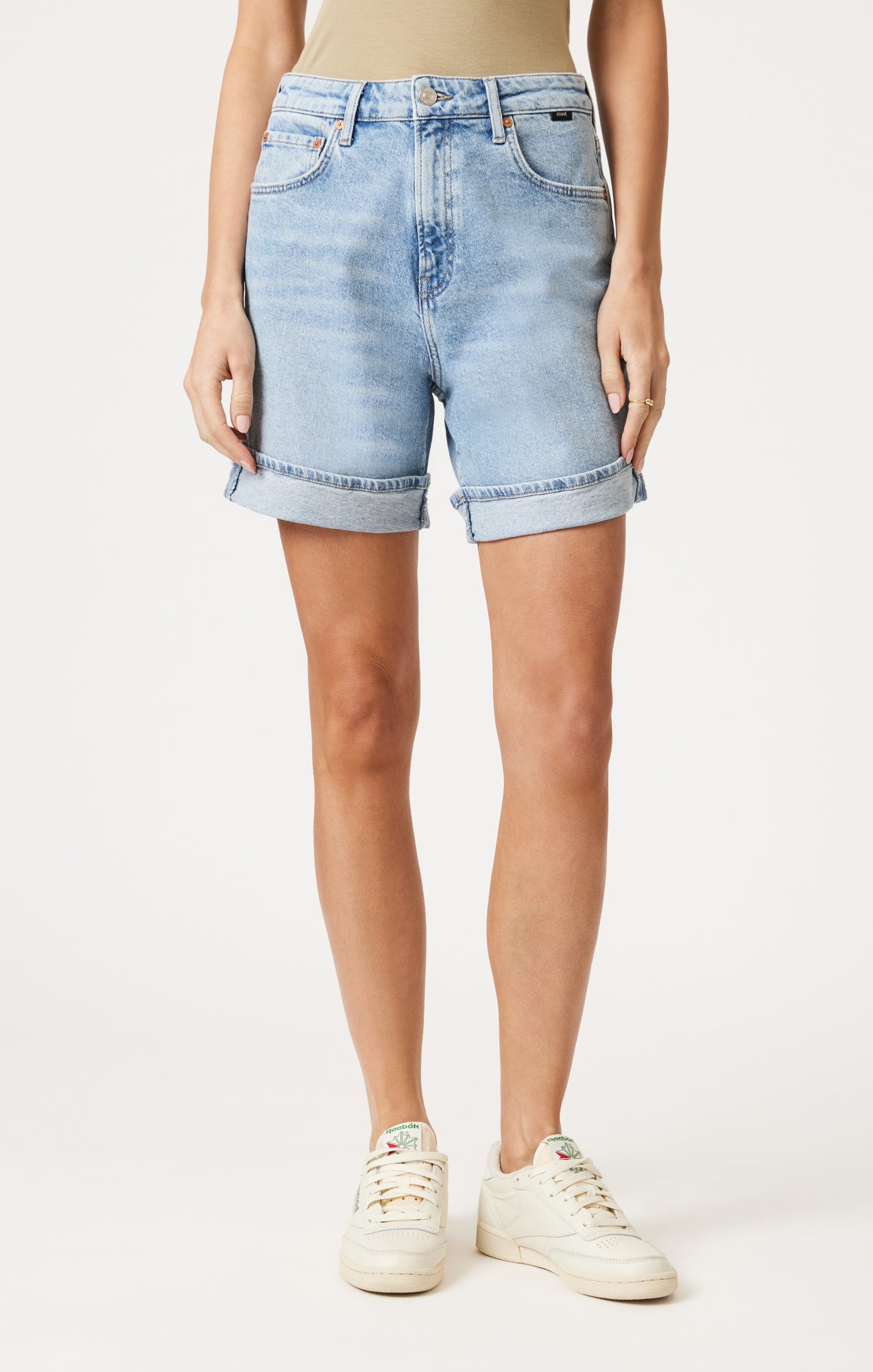 HEIDI CUFFED SHORTS IN LIGHT BLUE 90's - Mavi Jeans
