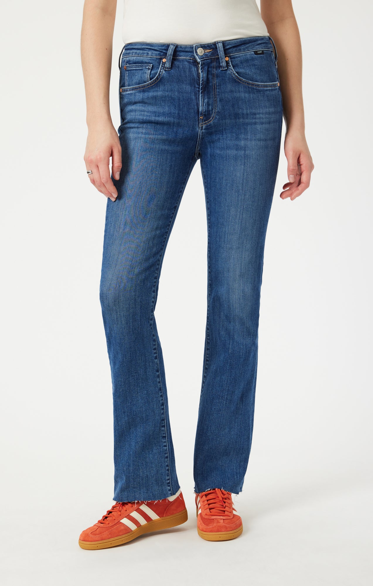 MARIA FLARE IN MID BRUSHED FLEX BLUE - Mavi Jeans