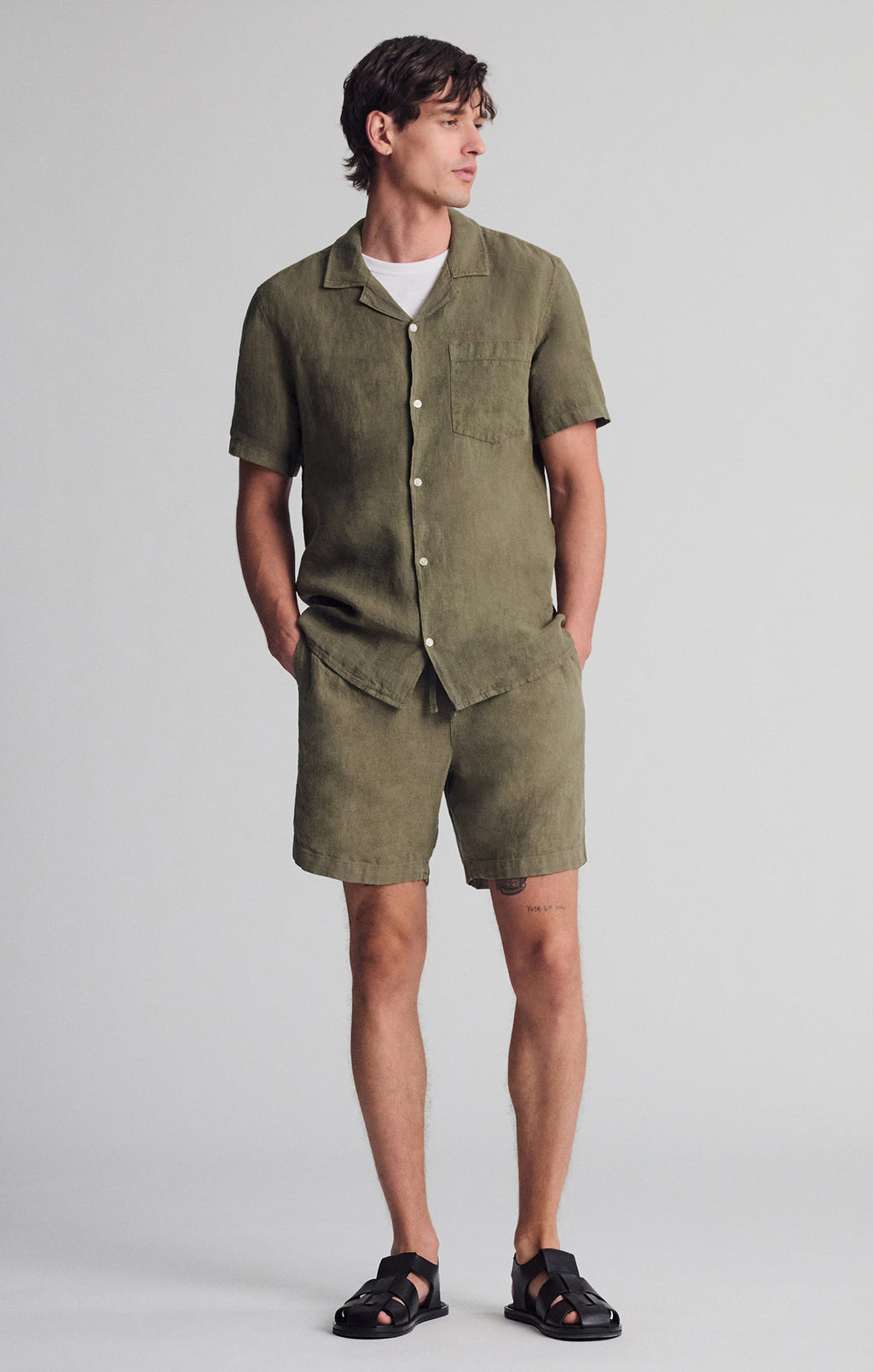 LINEN SHORT SLEEVE SHIRT IN KALAMATA - Mavi Jeans