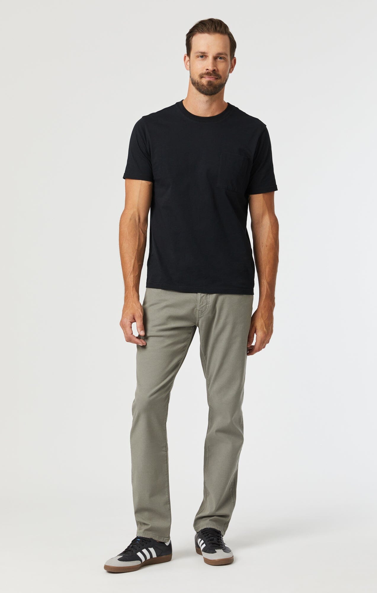 MARCUS SLIM STRAIGHT LEG IN PEWTER LUXE TWILL - Mavi Jeans