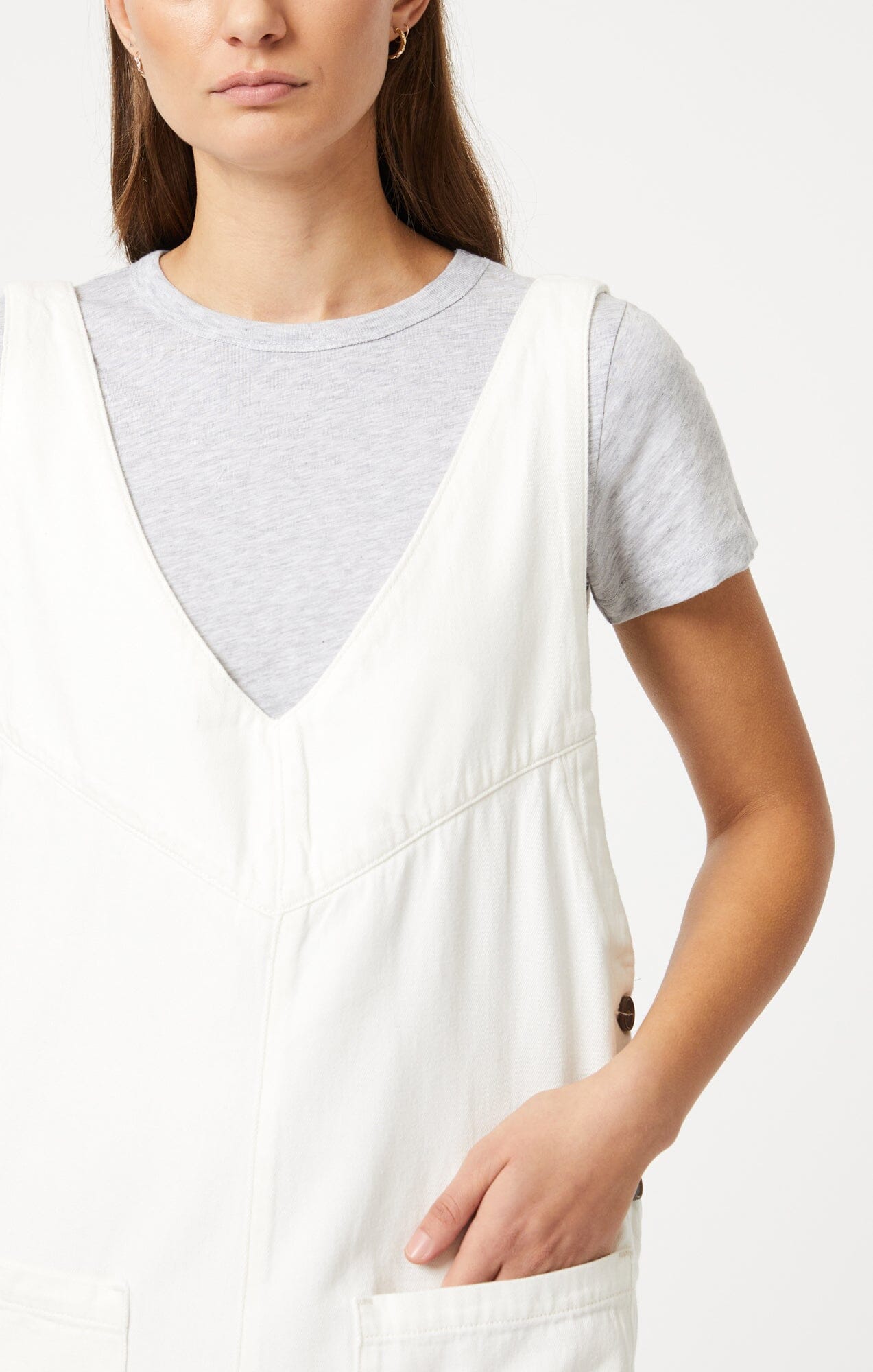 MYRA ROMPER IN OFF WHITE WELL BLUE - Mavi Jeans