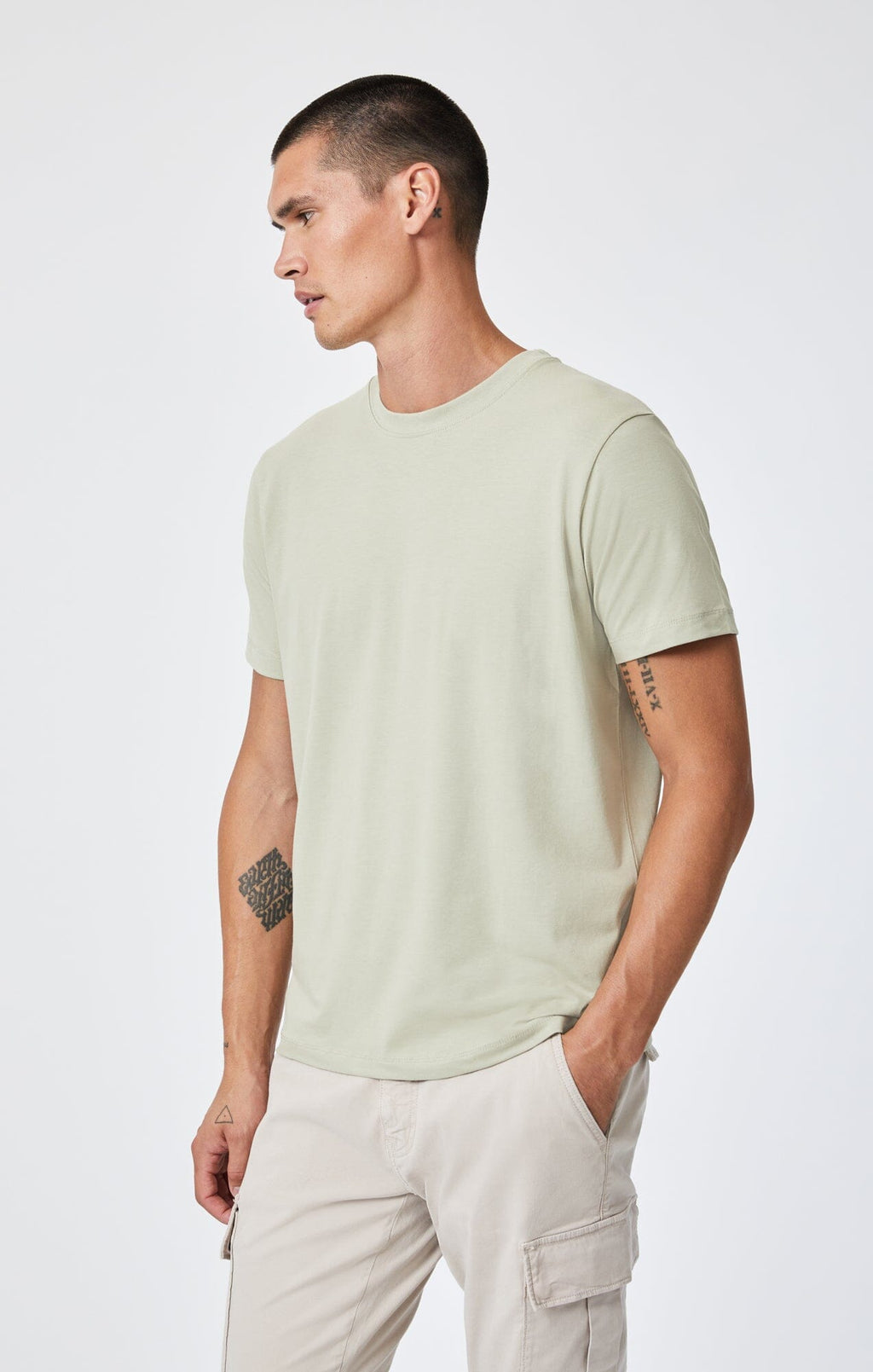 T-SHIRT IN TEA NATURAL DYE - Mavi Jeans
