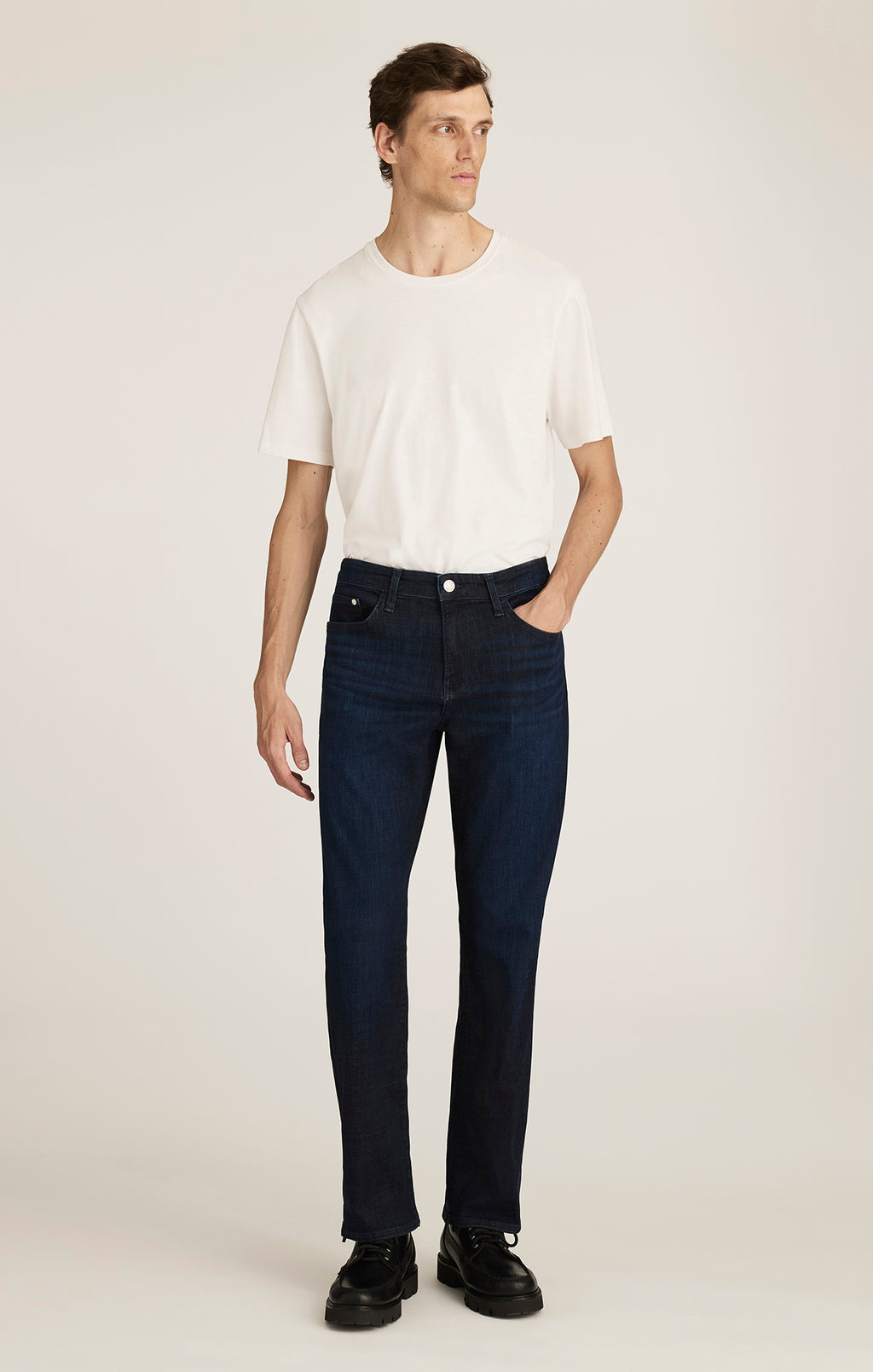 MATT RELAXED STRAIGHT LEG IN DEEP BRUSHED FEATHER BLUE - Mavi Jeans