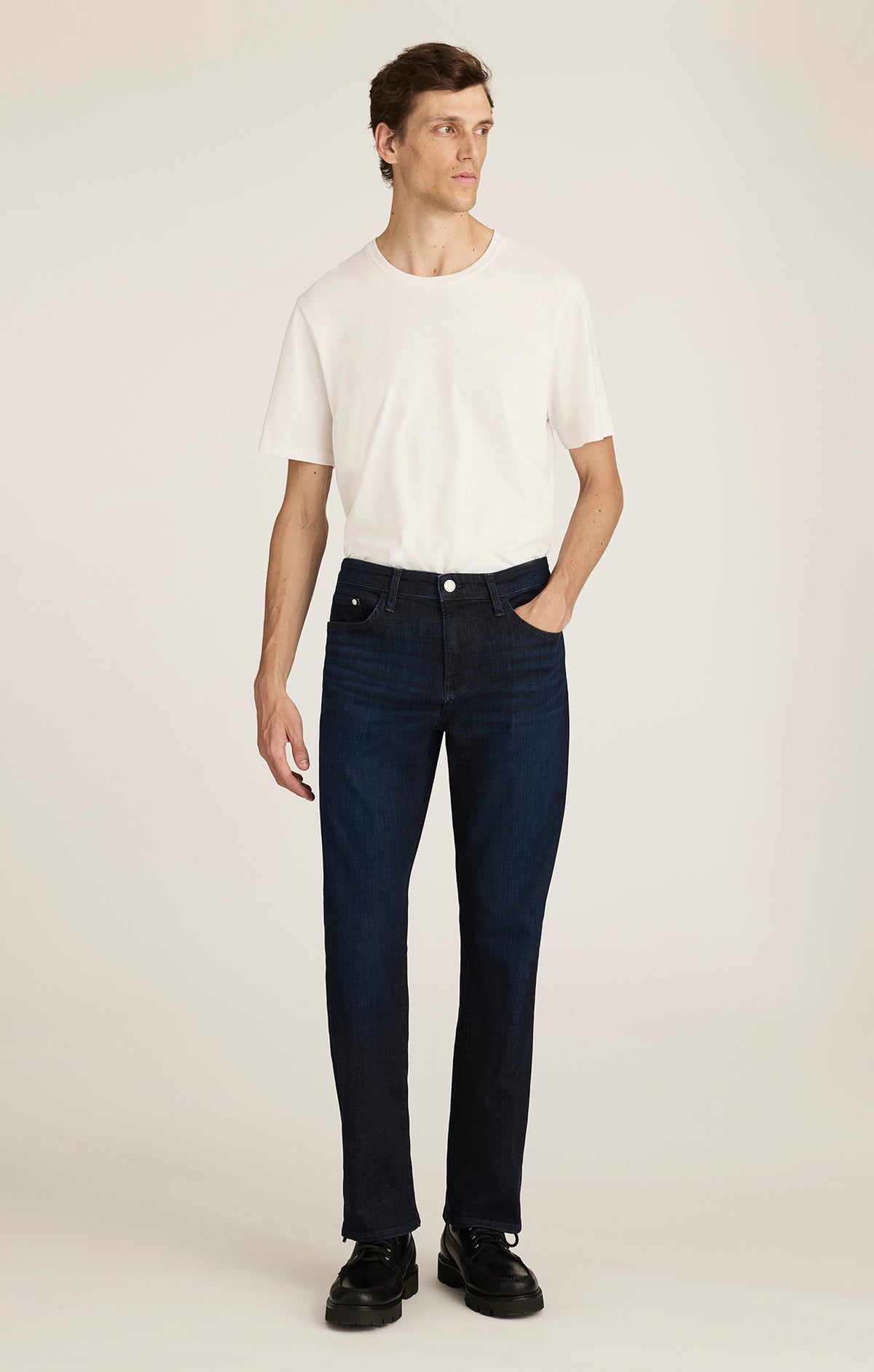 MATT RELAXED STRAIGHT LEG IN DEEP BRUSHED FEATHER BLUE - Mavi Jeans