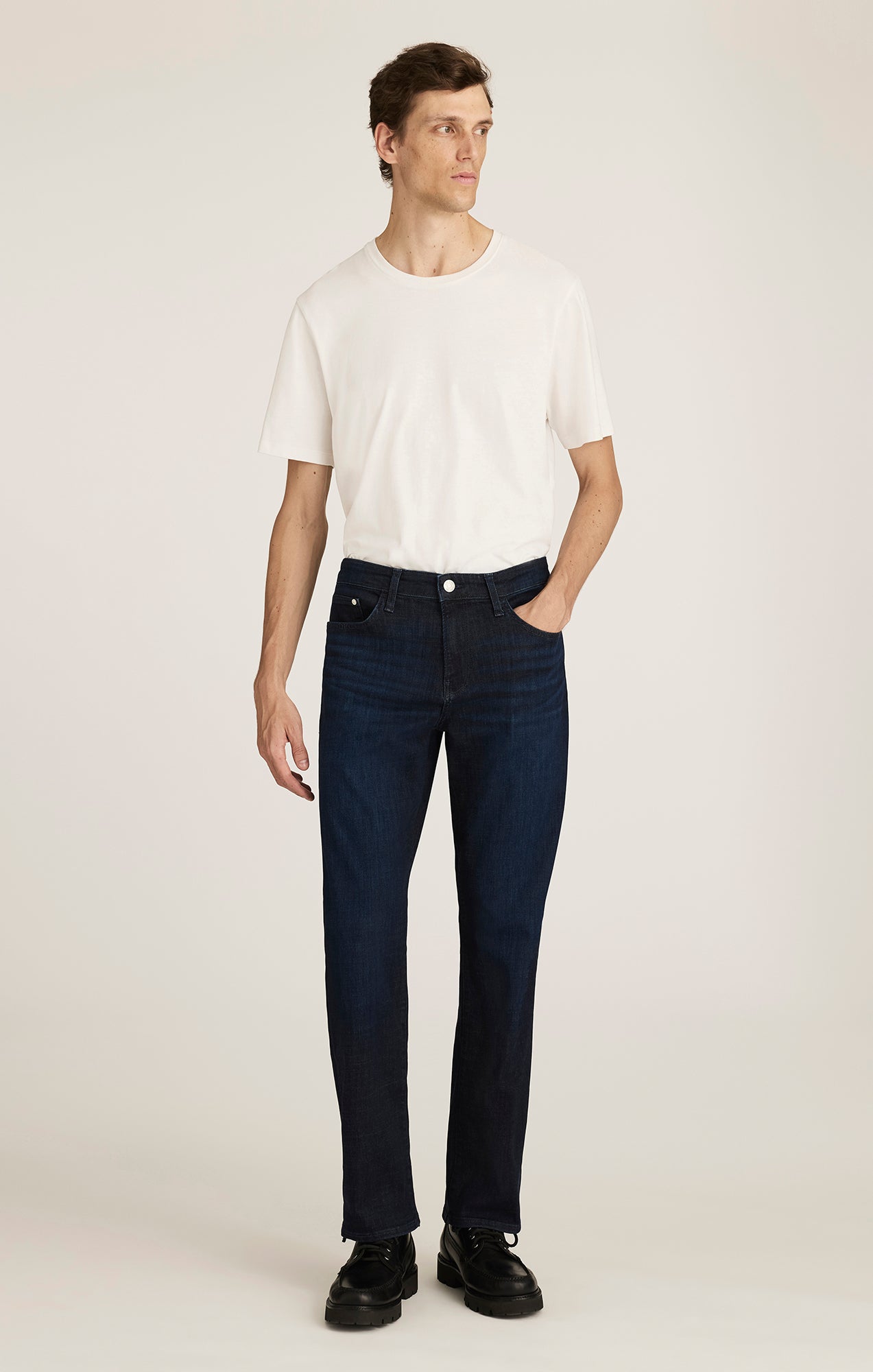 MATT RELAXED STRAIGHT LEG IN DEEP BRUSHED FEATHER BLUE - Mavi Jeans