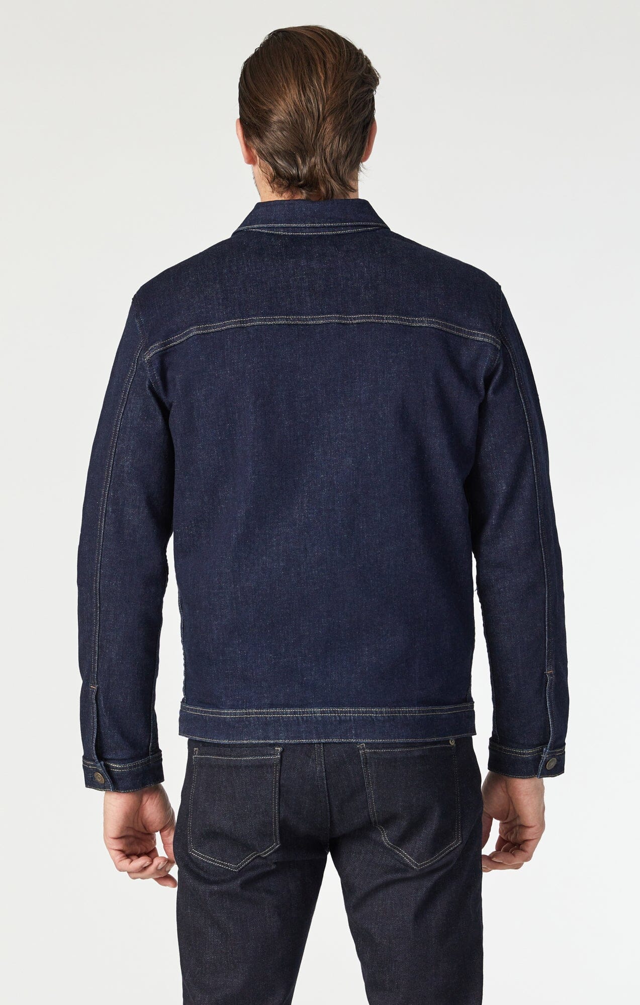 Mavi Men's Loran Jacket In Rinse Organic Selvedge