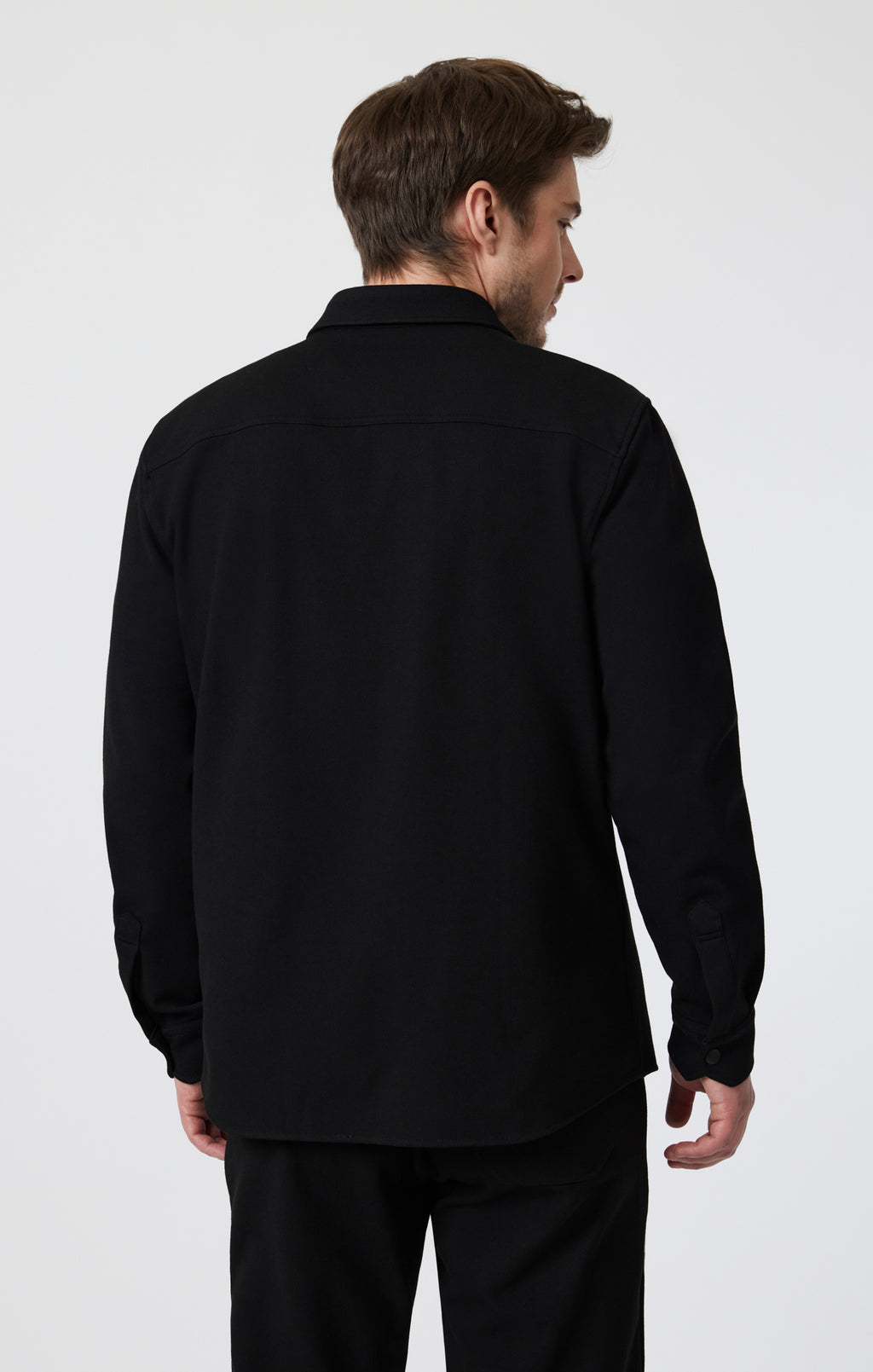 DOUBLE POCKET SNAP-BUTTON SHIRT IN BLACK - Mavi Jeans