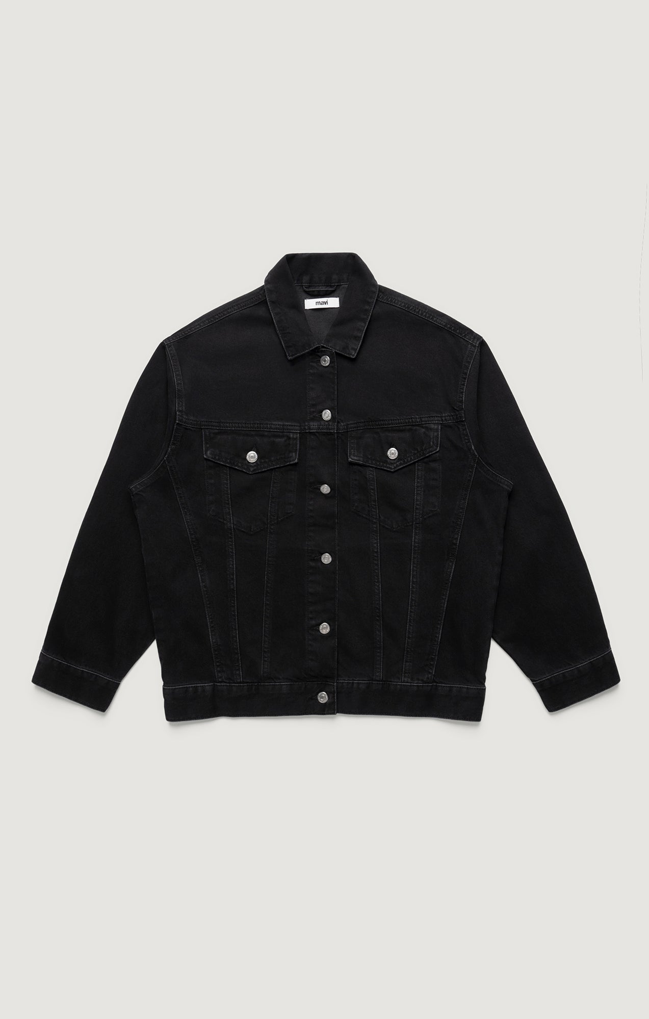 LUNA DENIM JACKET IN DARK SMOKE 90S - Mavi Jeans