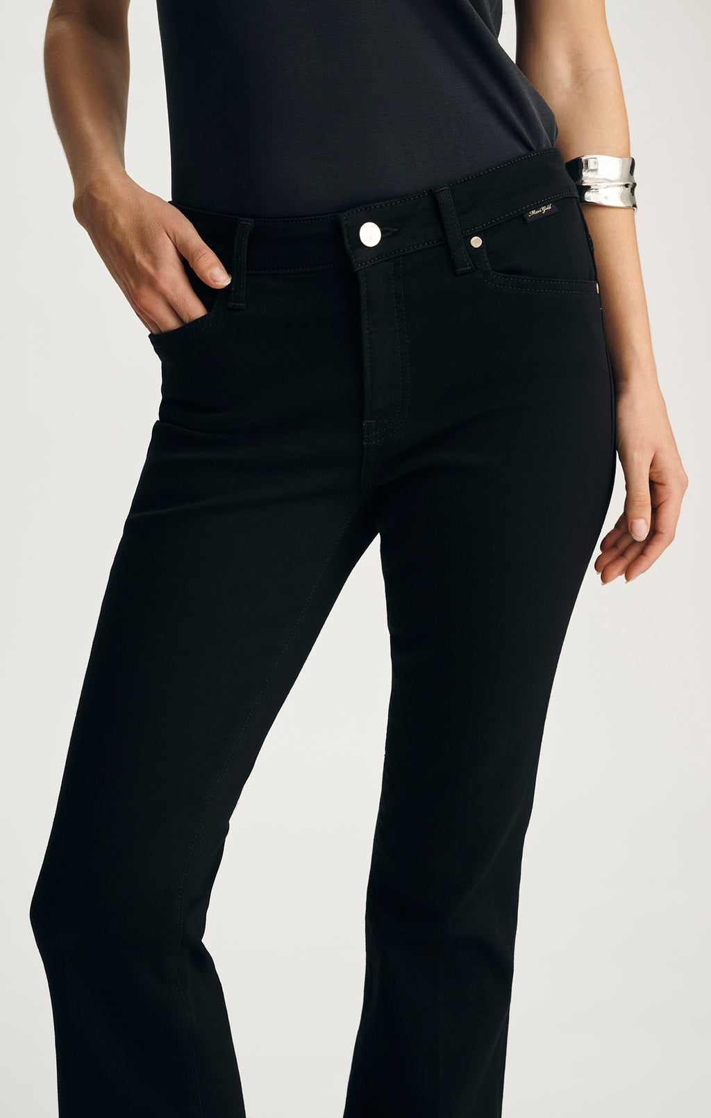 SYDNEY FLARE IN DOUBLE BLACK GOLD PREMIUM