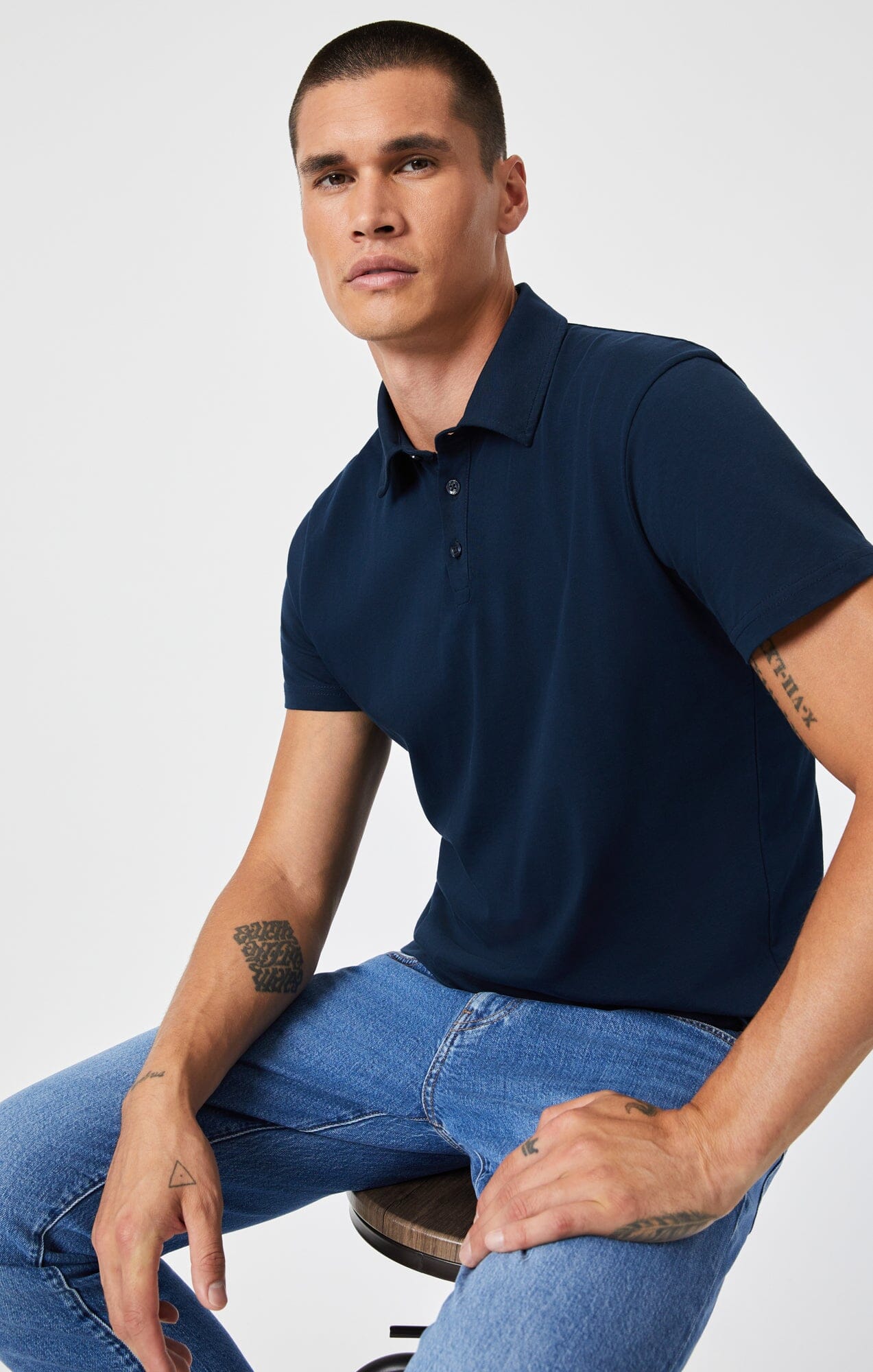 POLO SHIRT IN TOTAL ECLIPSE - Mavi Jeans