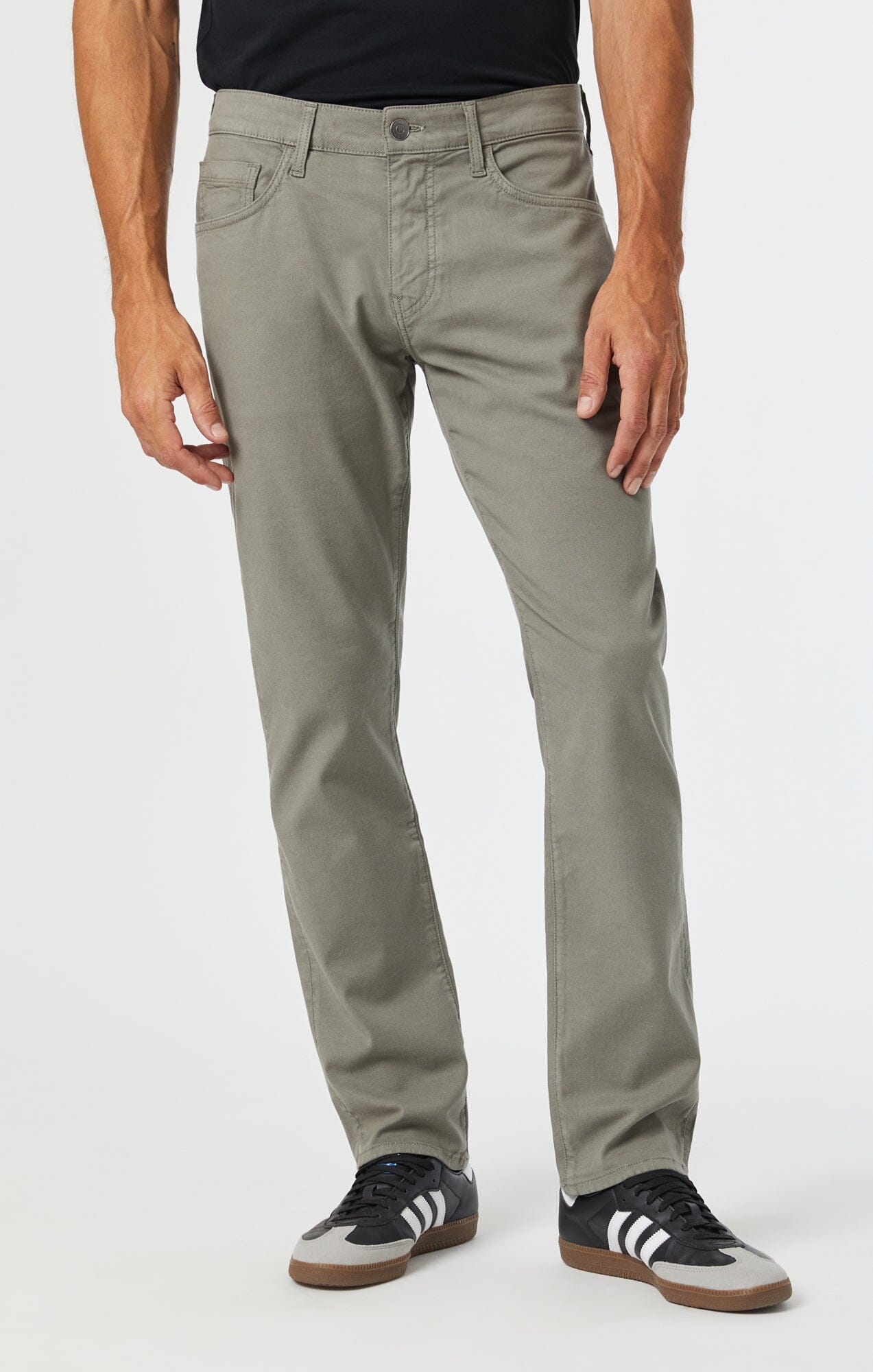 MARCUS SLIM STRAIGHT LEG IN PEWTER LUXE TWILL - Mavi Jeans