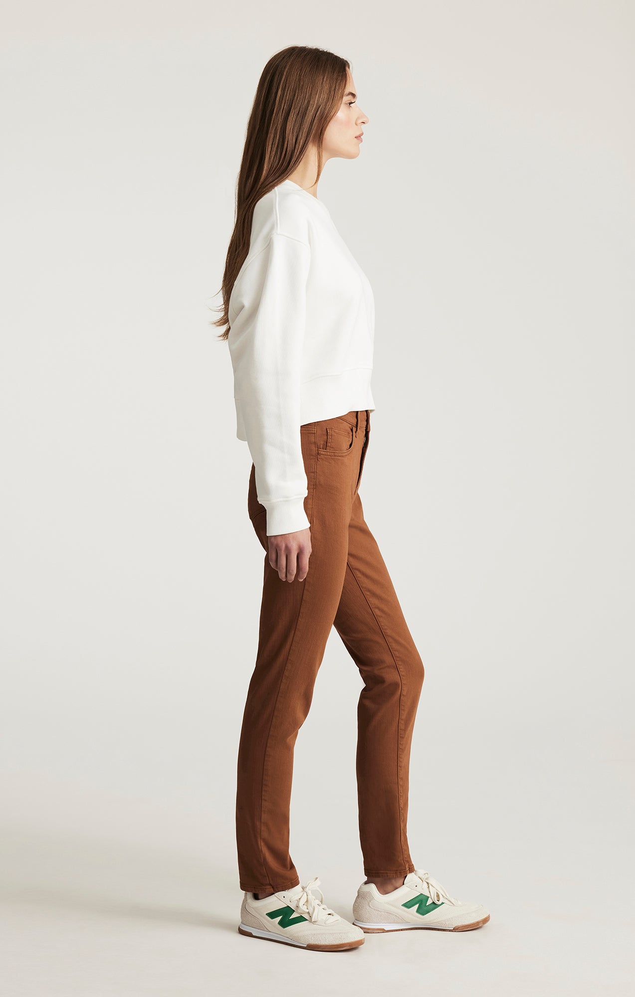 KATHLEEN SLIM BOYFRIEND IN CAMEL FLEX BLUE - Mavi Jeans
