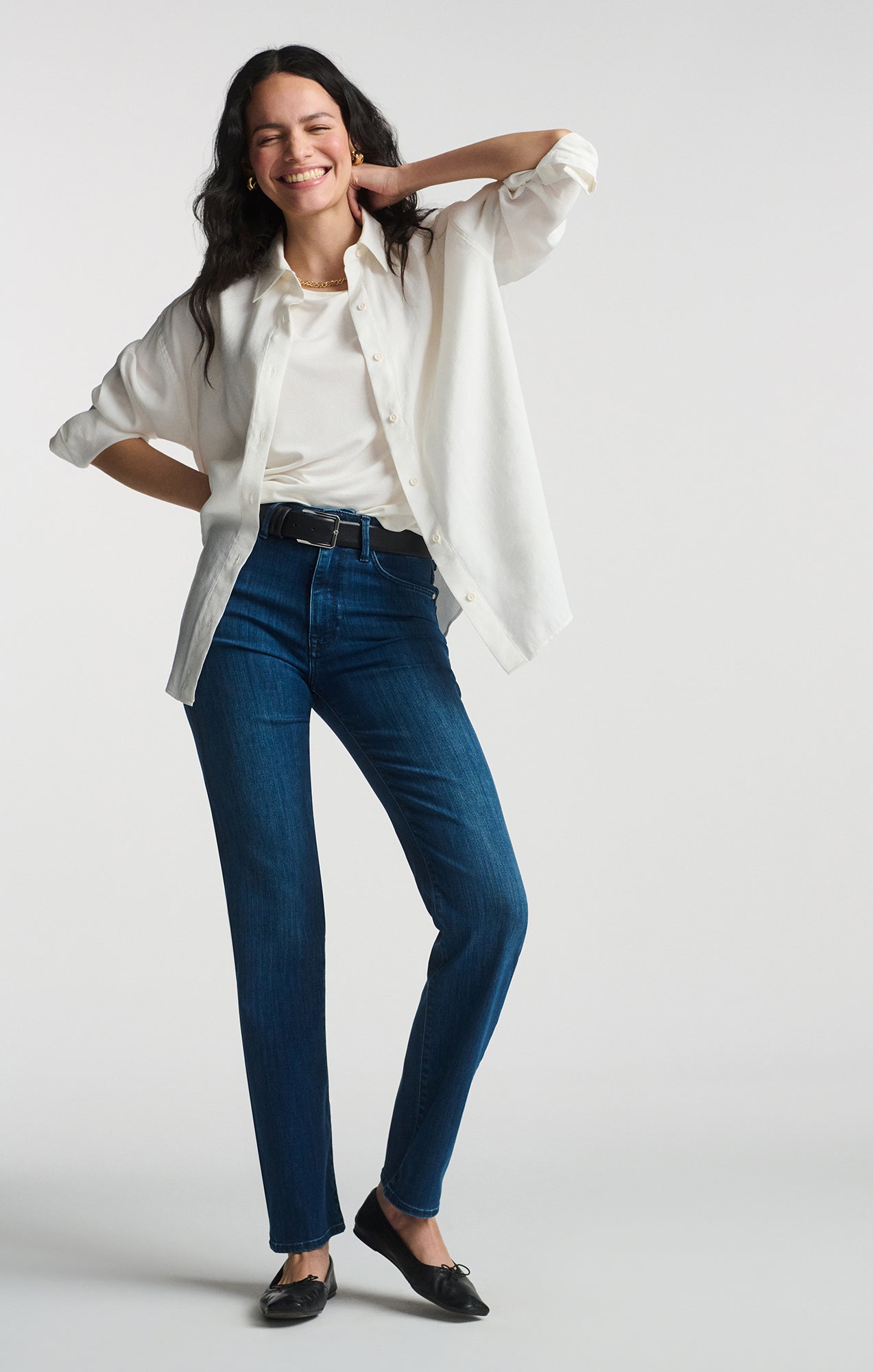 LUXE TOUCH BUTTON-UP SHIRT IN ANTIQUE WHITE - Mavi Jeans
