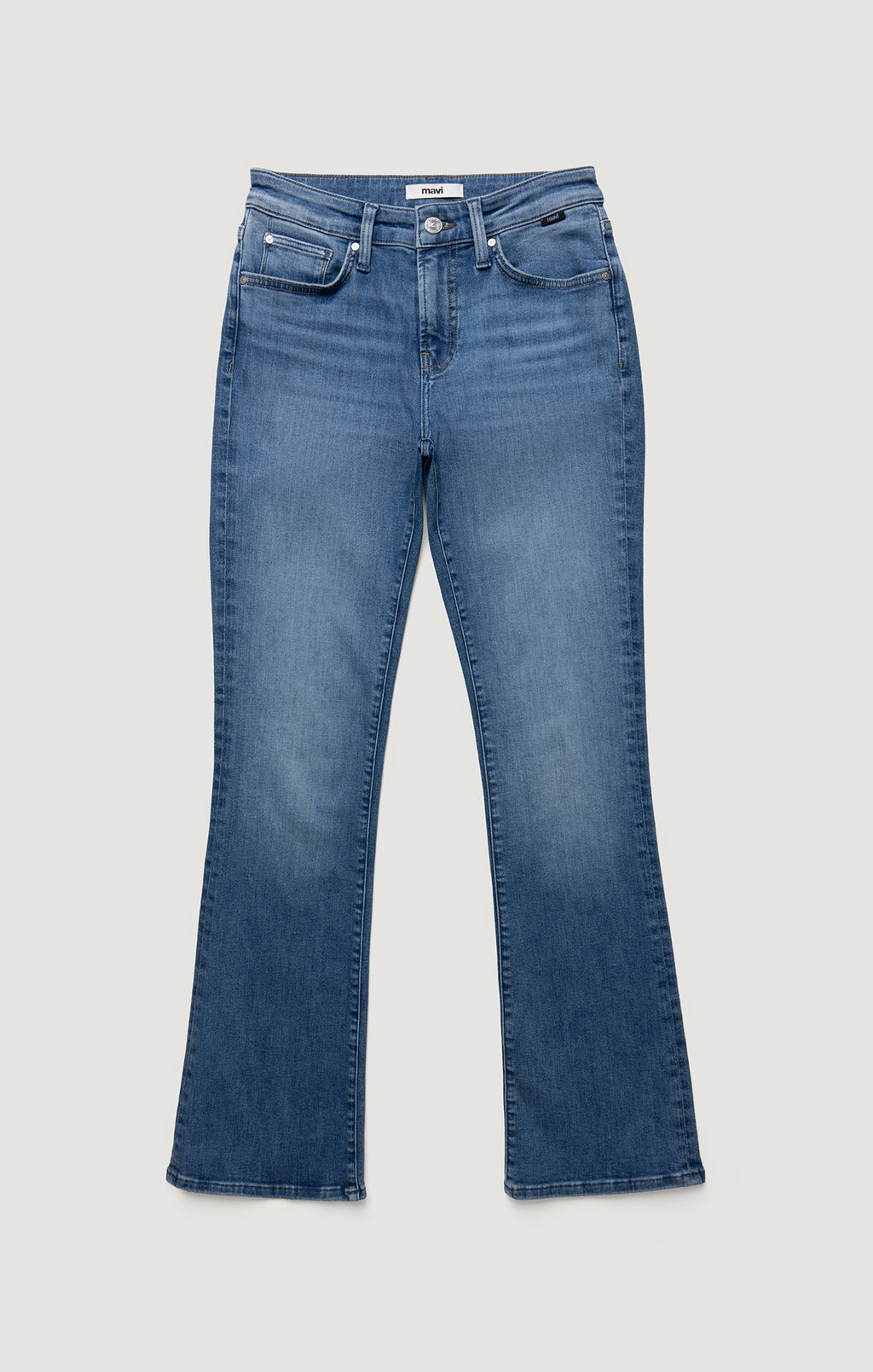 MOLLY BOOTCUT IN MID BRUSHED FLEX BLUE - Mavi Jeans