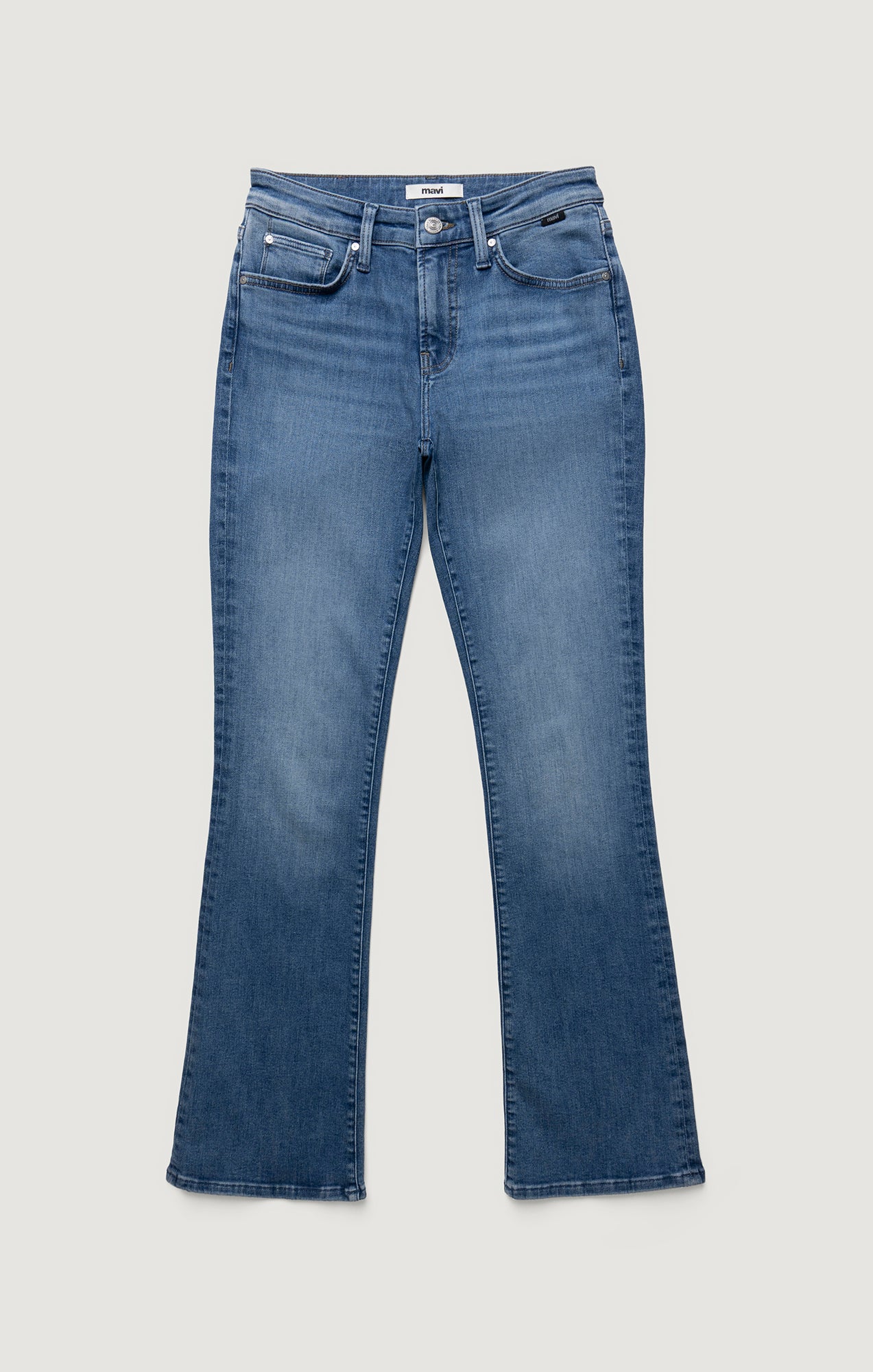 MOLLY BOOTCUT IN MID BRUSHED FLEX BLUE - Mavi Jeans