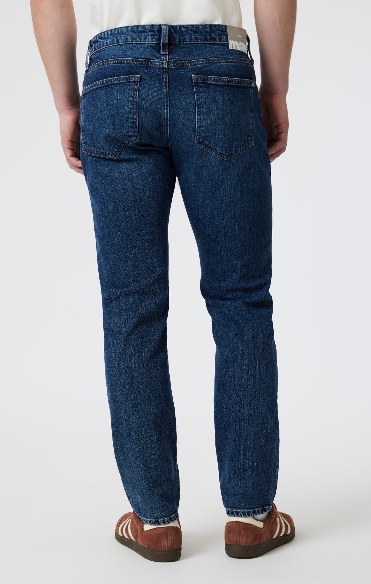 MARCUS SLIM STRAIGHT LEG IN DARK BRUSHED CLASSIC BLUE - Mavi Jeans