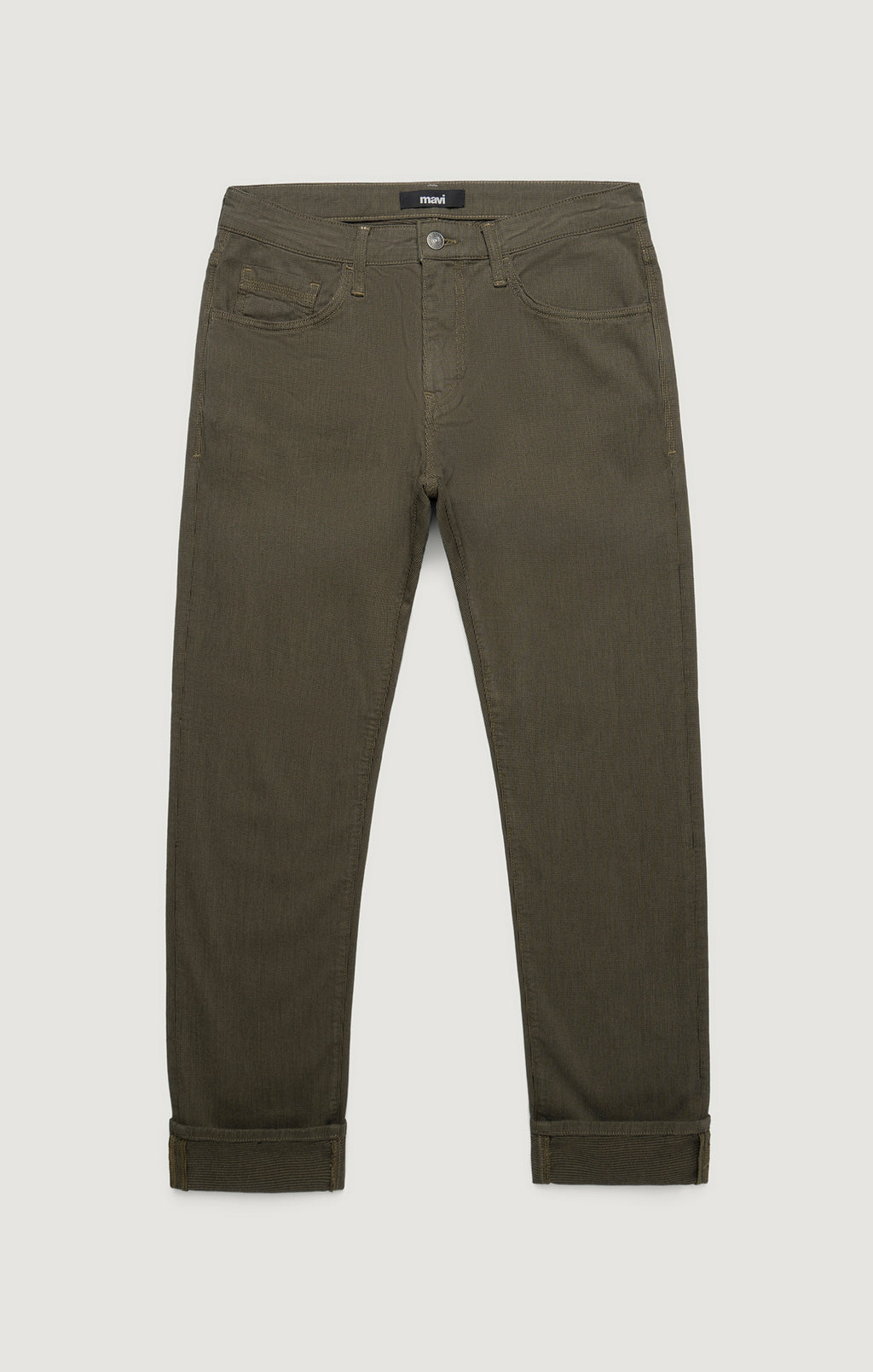 JAKE SLIM LEG IN KHAKI STRIPE - Mavi Jeans
