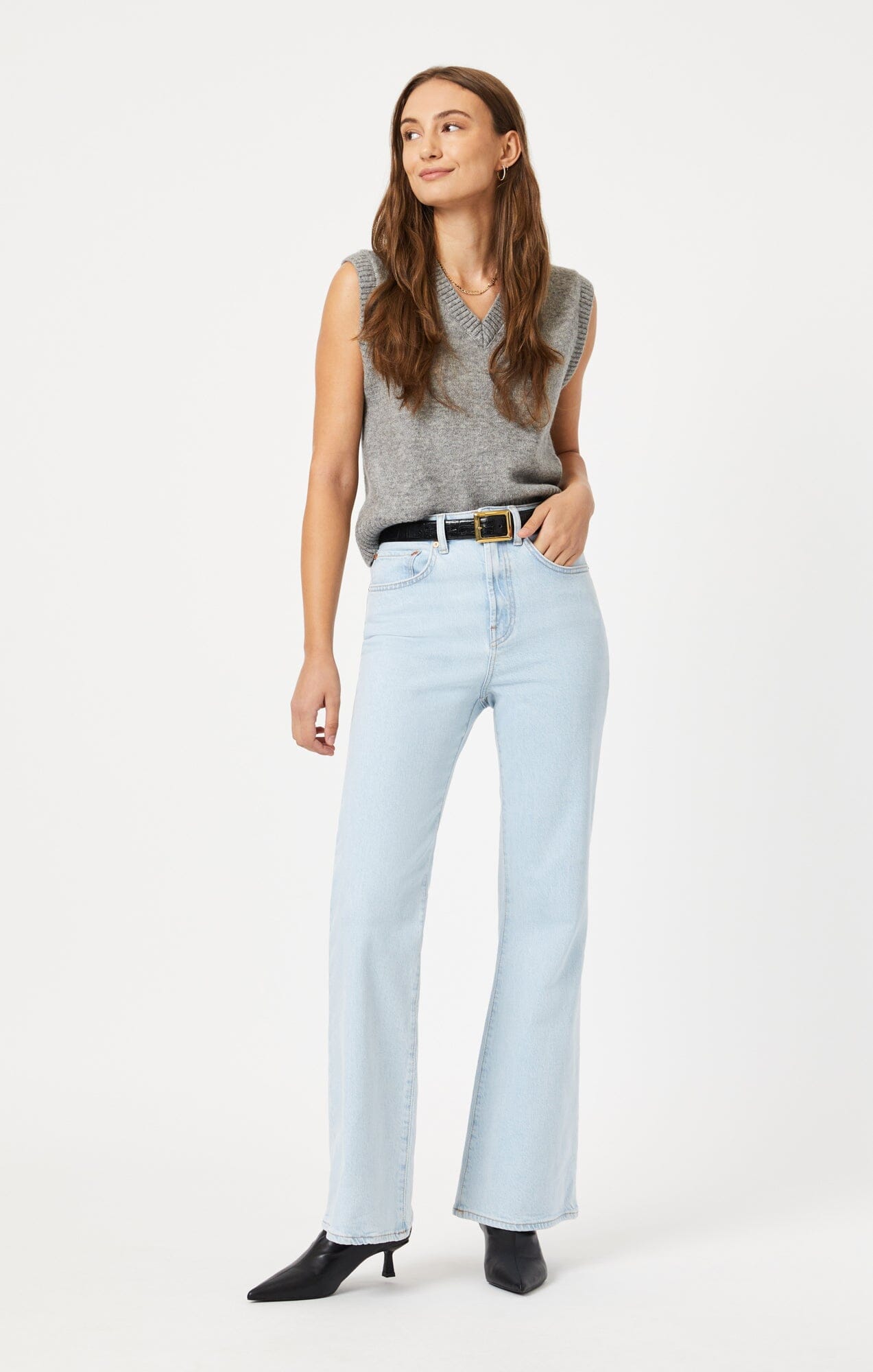 Pantalón Vaquero Mediun Blue Para Mujer Danesi Jeans D779