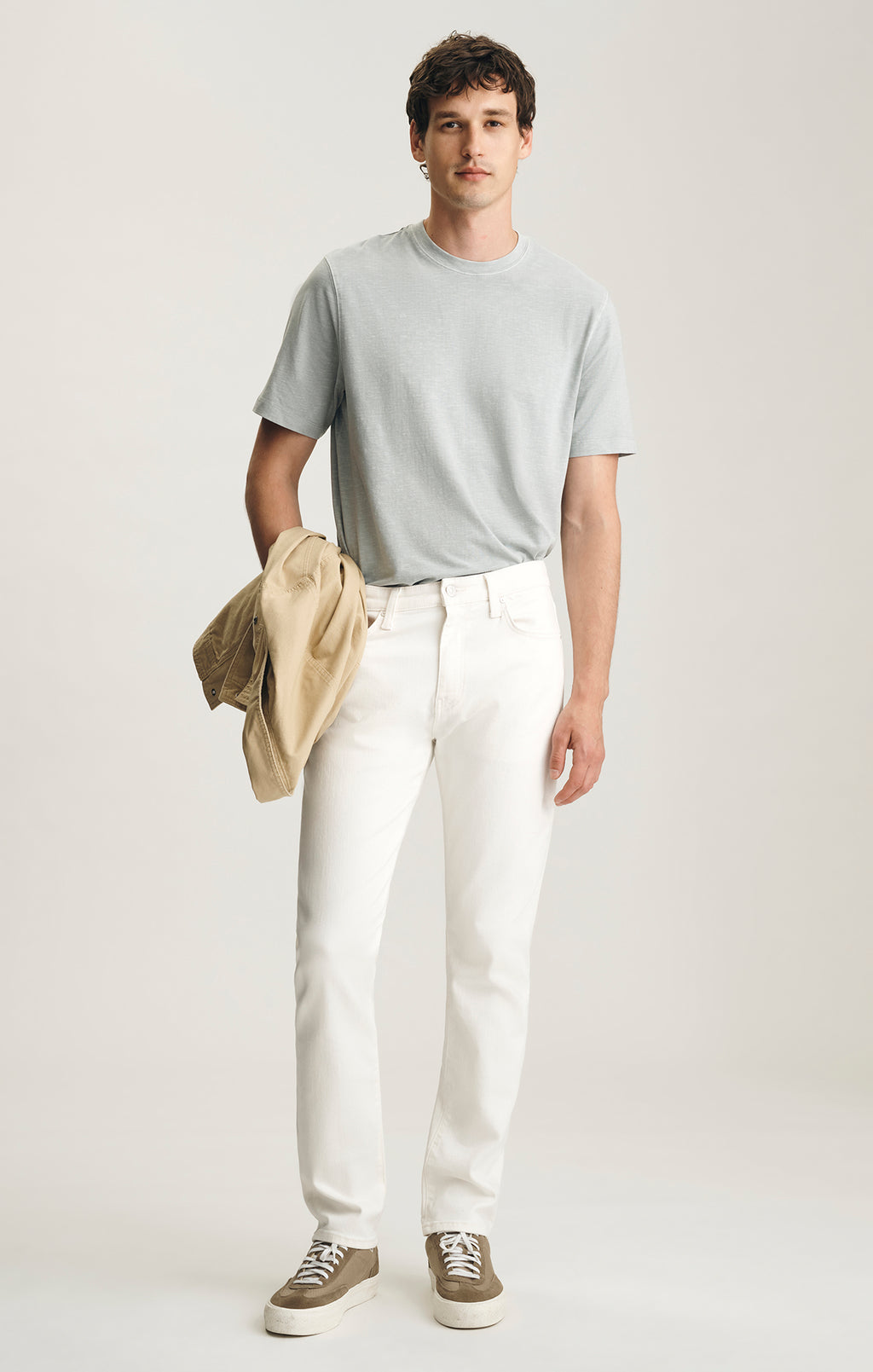 MARCUS SLIM STRAIGHT LEG IN OFF WHITE CLASSIC BLUE - Mavi Jeans