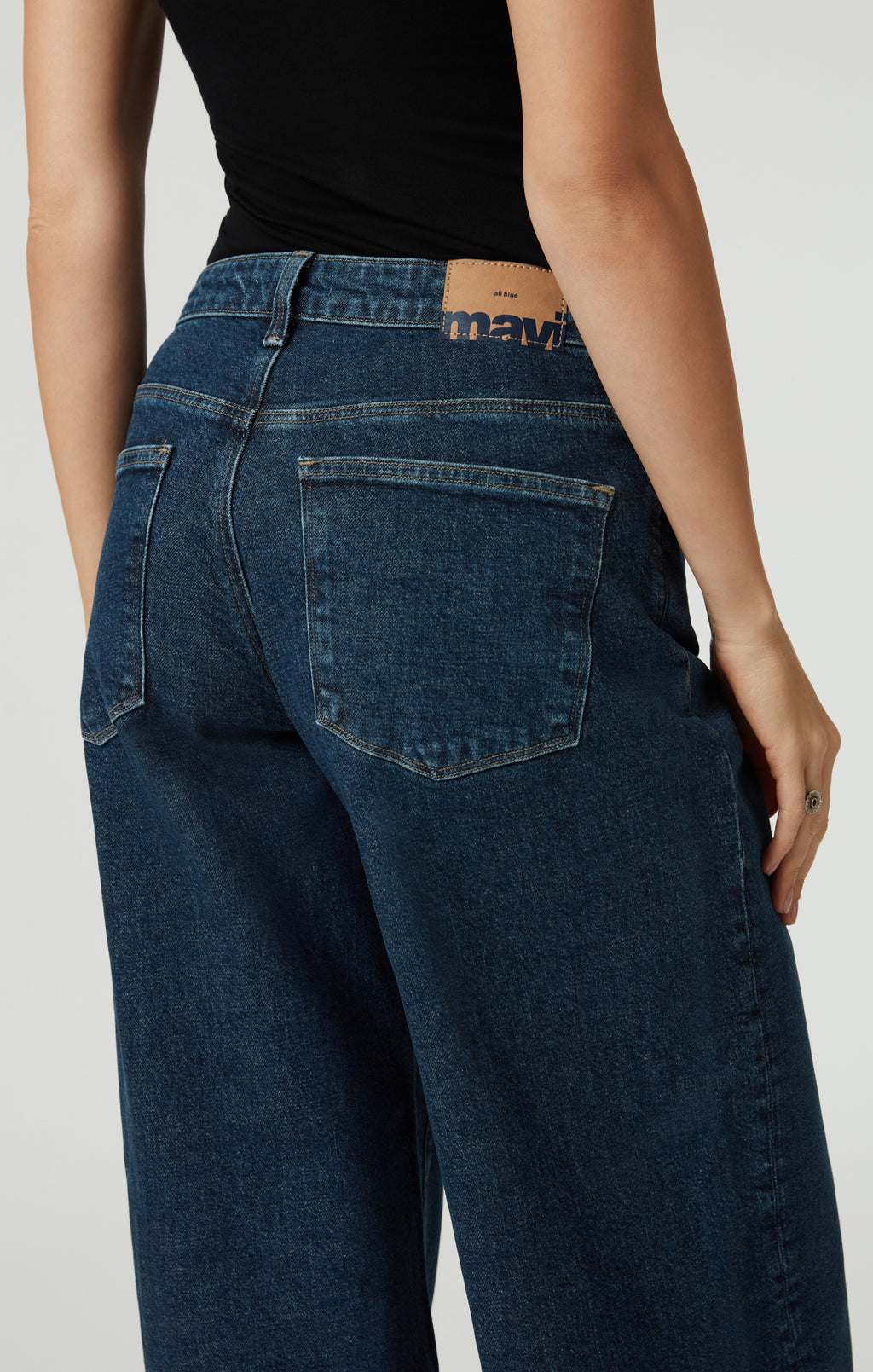 CATHY WIDE LEG IN DARK BLUE DENIM - Mavi Jeans