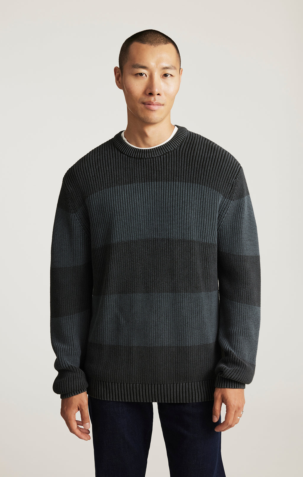 CREW NECK SWEATER IN RAVEN - Mavi Jeans