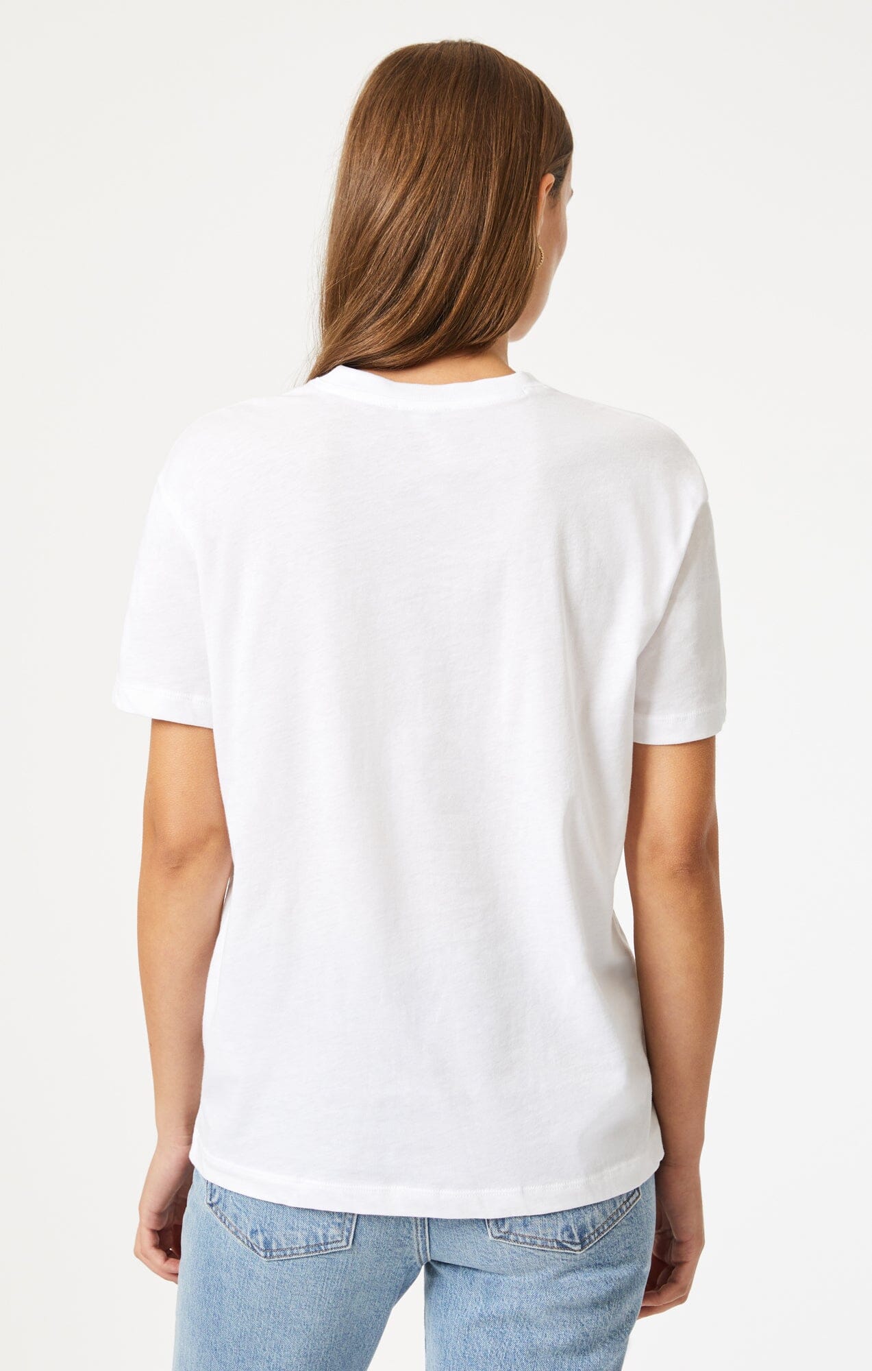 CREW NECK T-SHIRT IN WHITE - Mavi Jeans